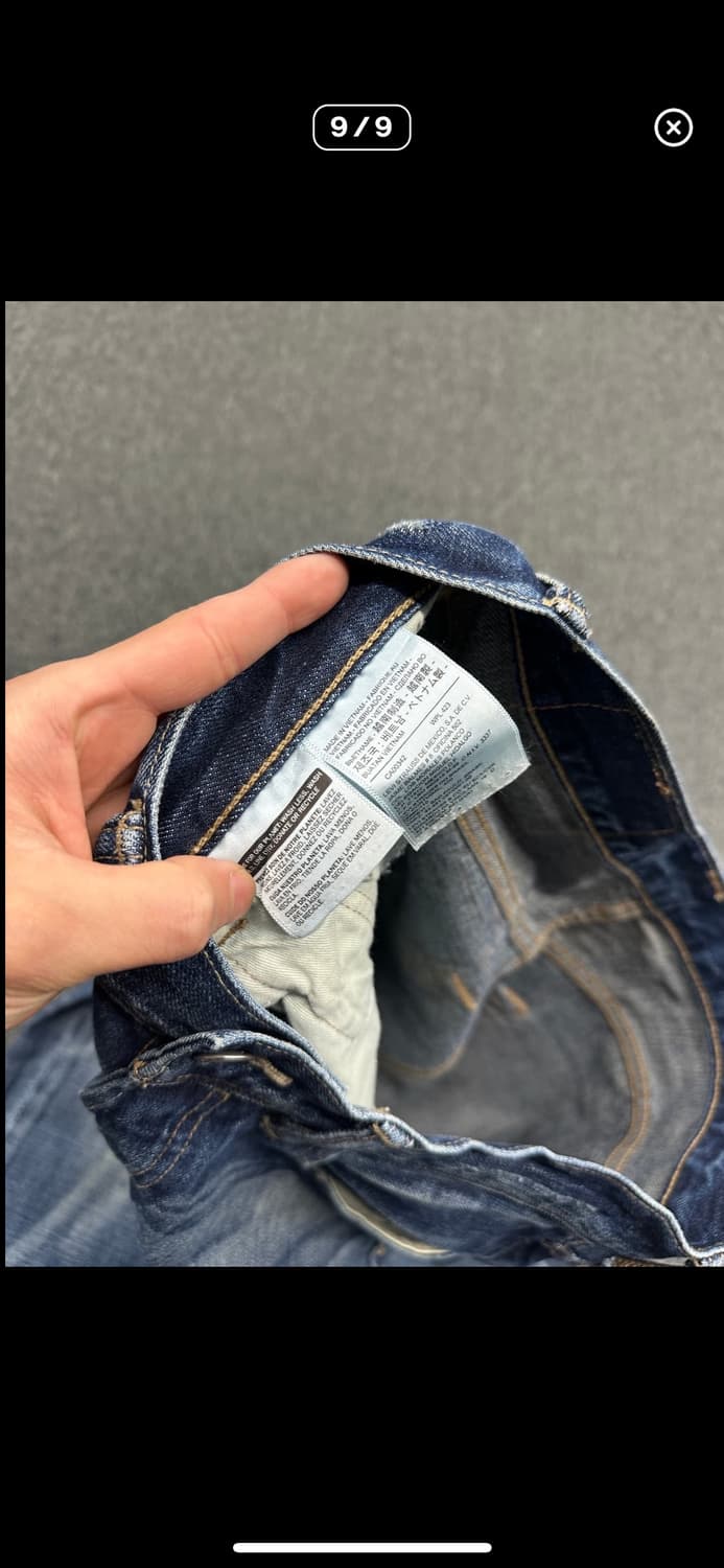 리바이스 501 빈티지 워싱 데님팬츠 슬림핏 상품이미지8