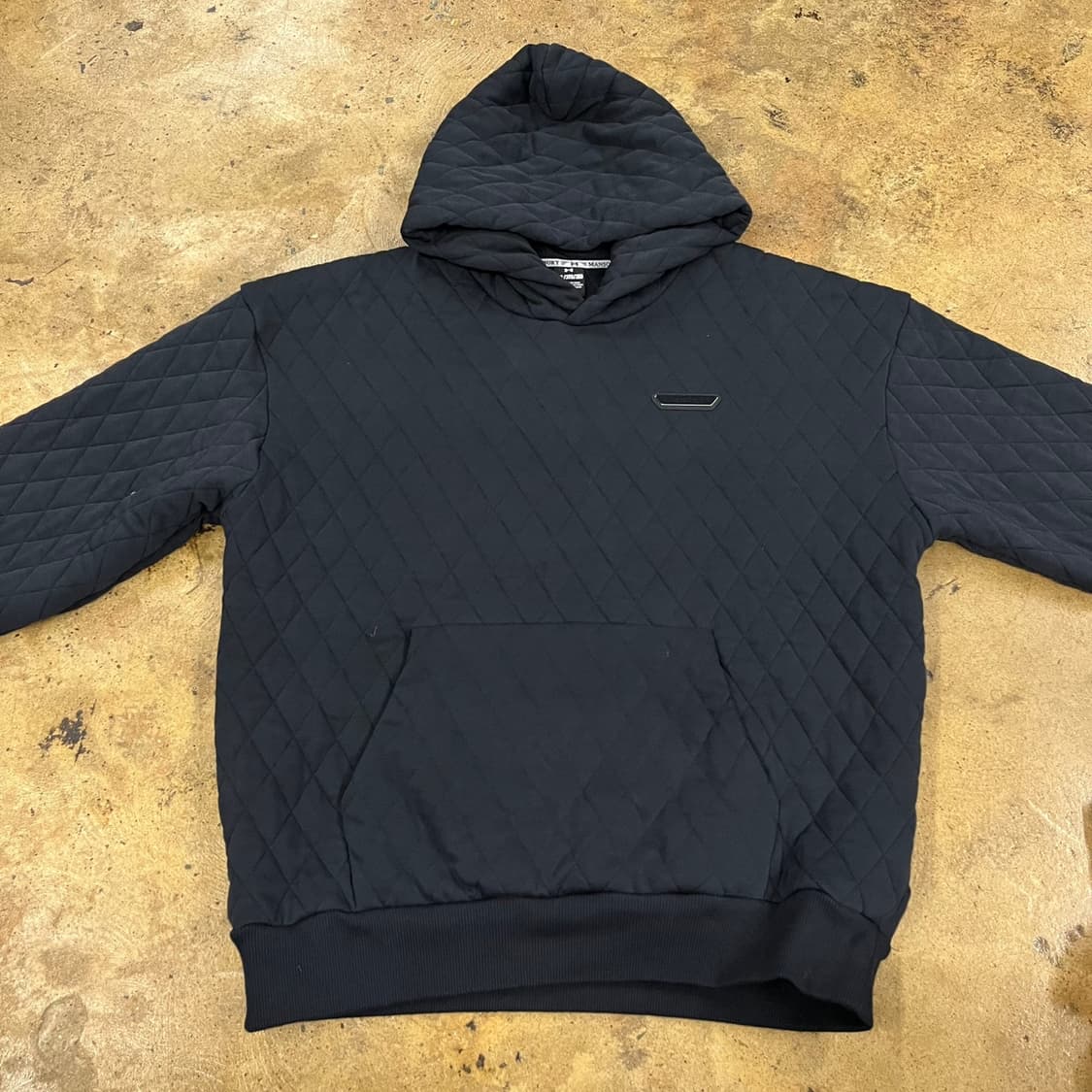 [정품/3XL] 언더아머 퀼팅 후드티 블랙 b18 상품이미지3