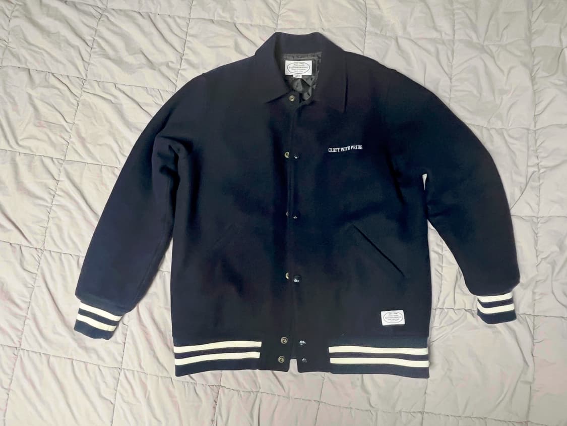 네이버후드 바시티 자켓 네이비 L 상품이미지1