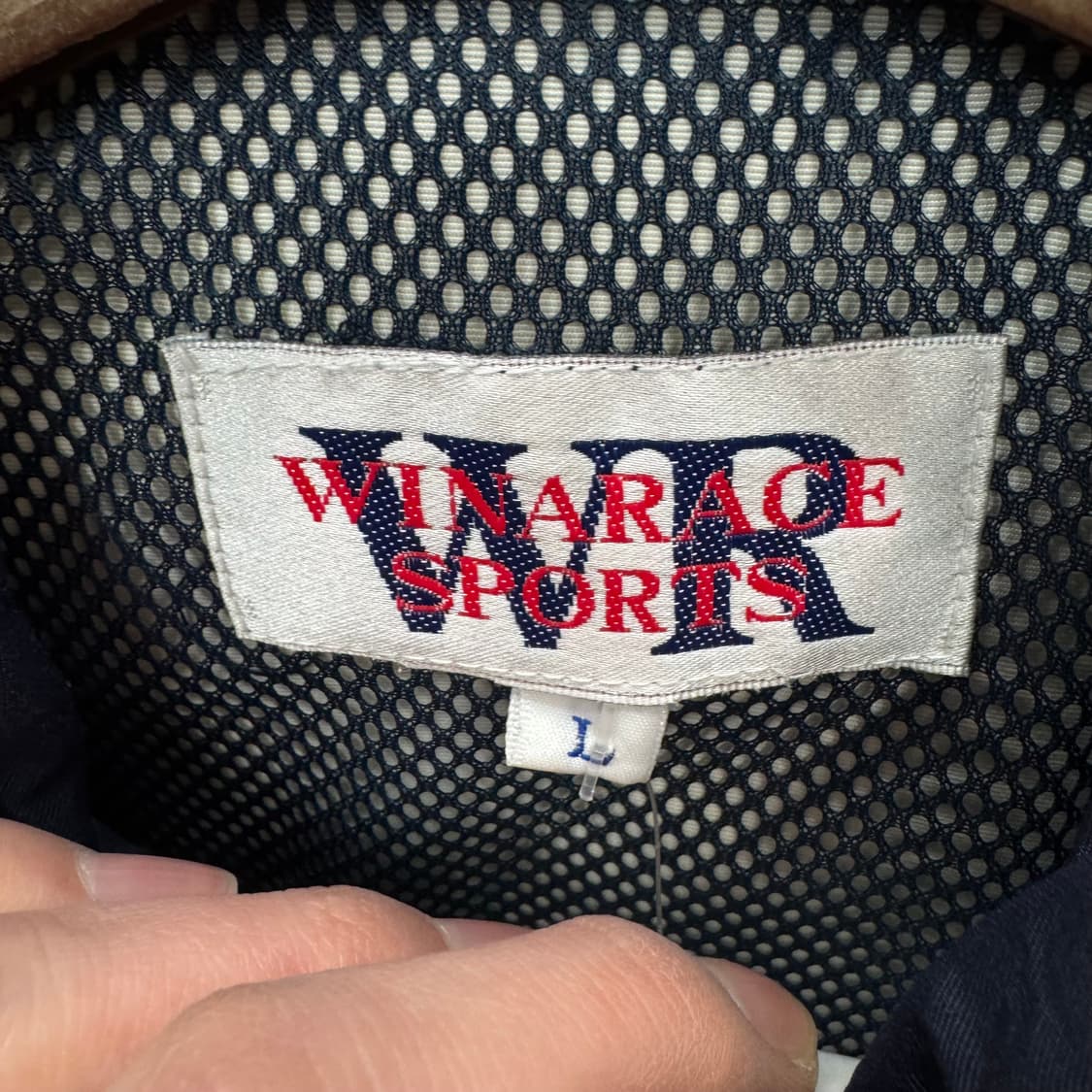 90s JPN VINTAGE 올드스쿨 아노락 후드 바람막이 아이보리 상품이미지7