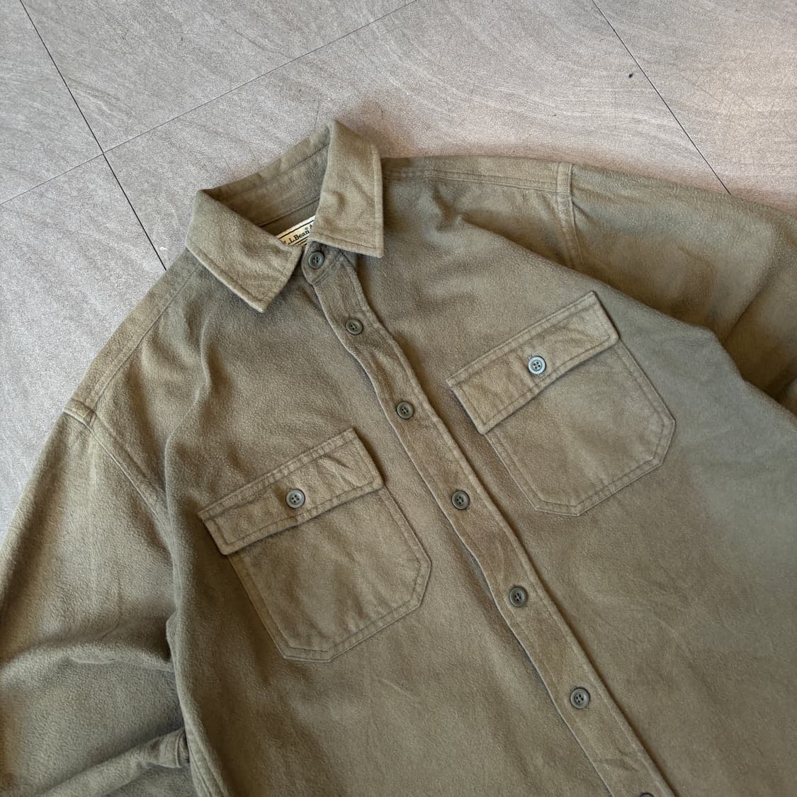 L.L.bean 정품 엘엘빈 카키 코듀로이 긴팔 셔츠 상품이미지2