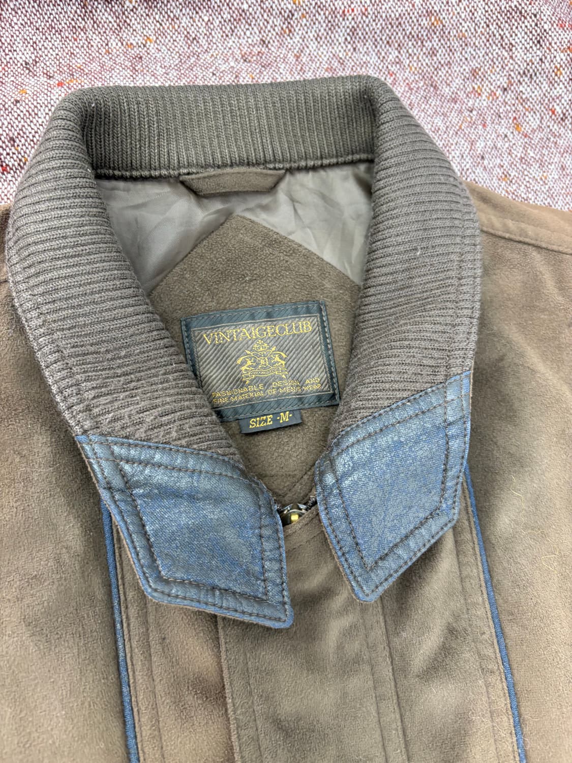 🧥 [VINTAGE CLUB] Japan 스웨이드 블루종 상품이미지2