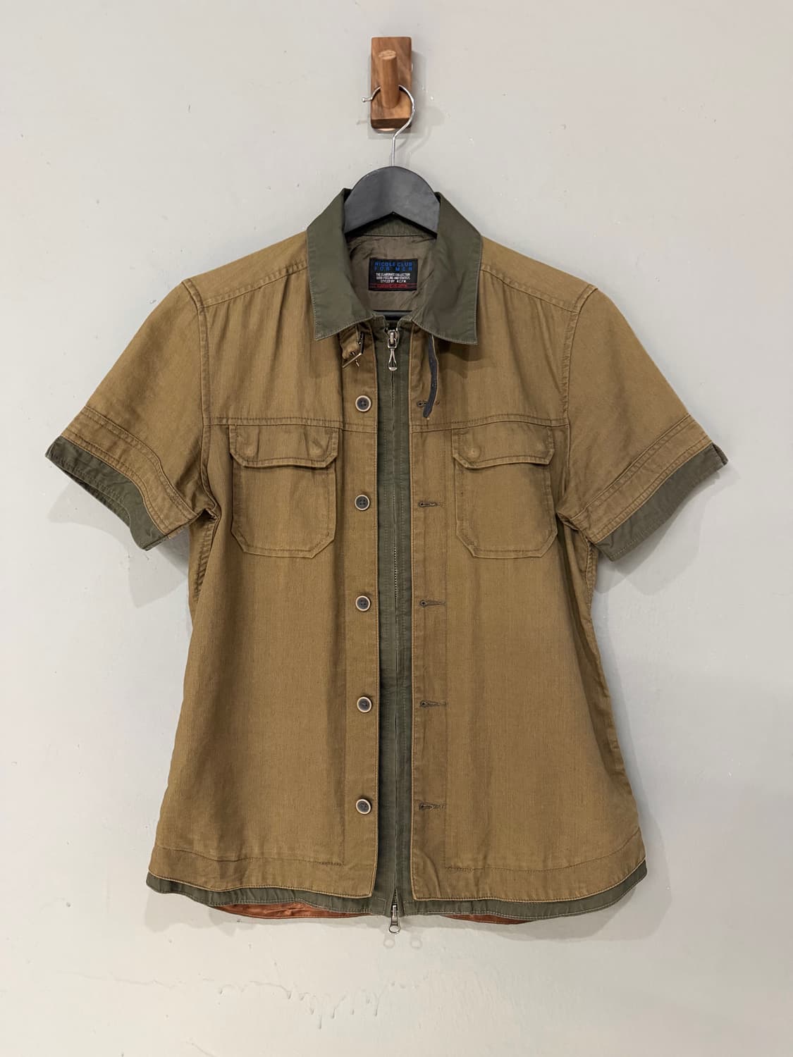 Nicole club for men neck buckle shirt jk 상품이미지5