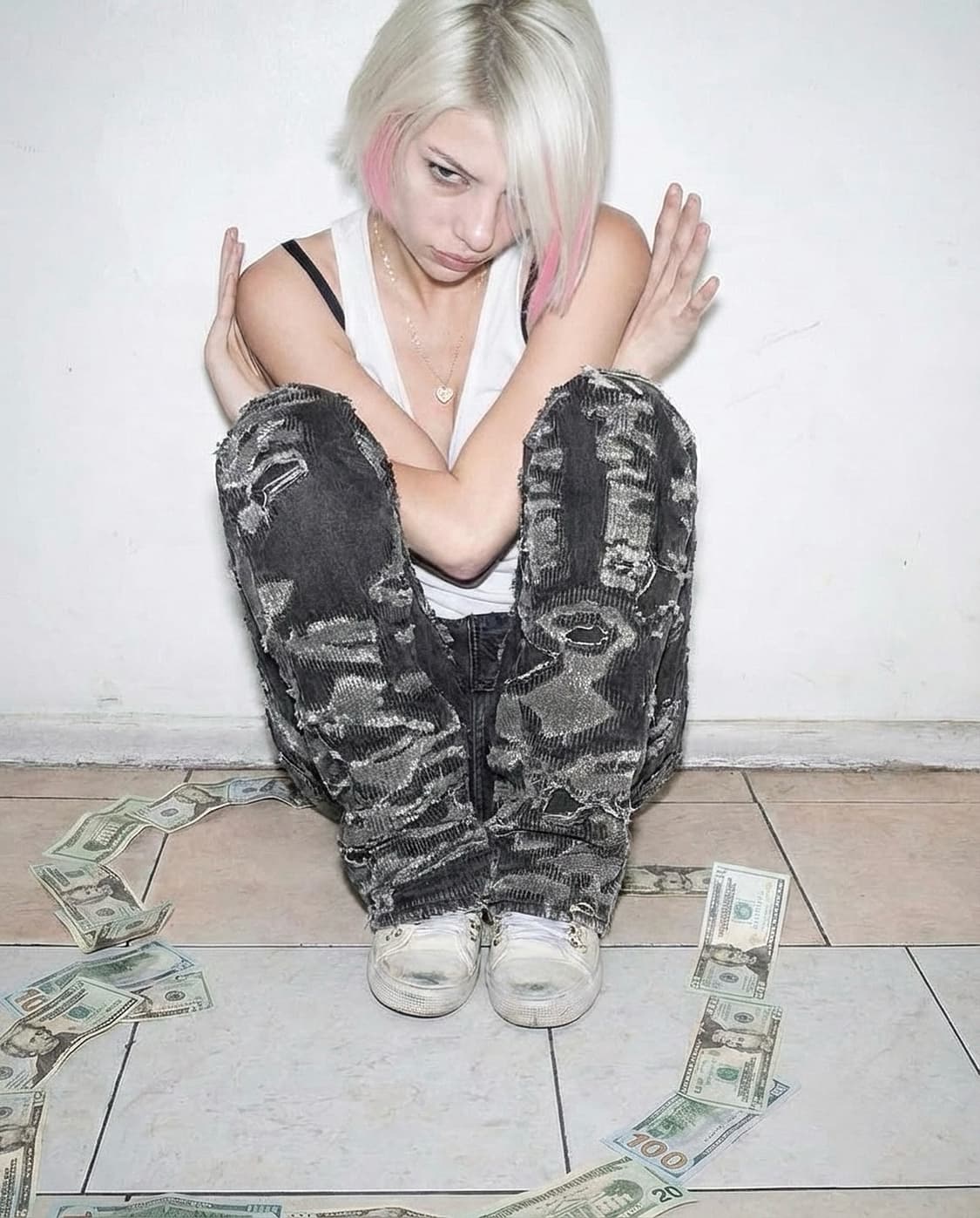 RECKLESS SCHOLARS 사시코 데님 상품이미지2