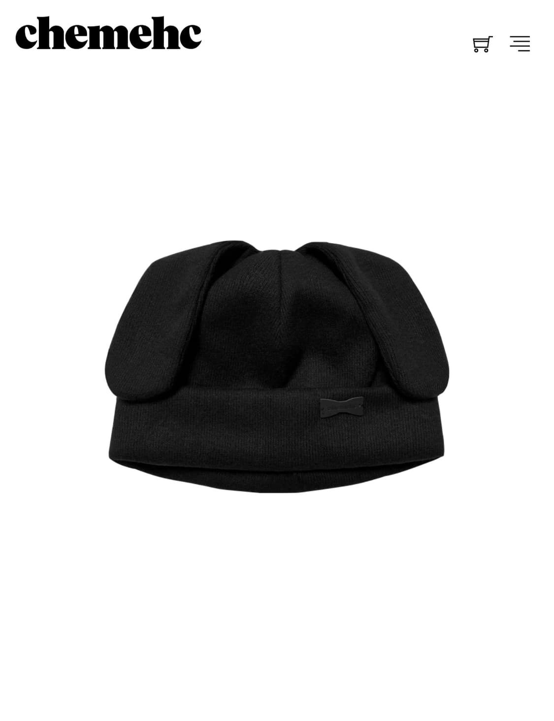 체메씨 버디 비니 블랙  buddy beanie black 상품이미지1