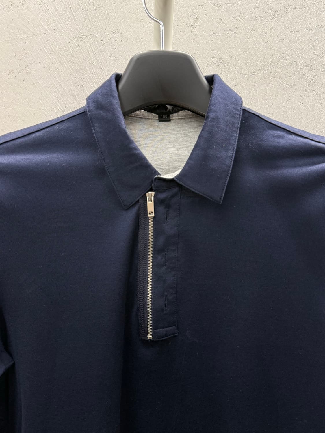 SOLID HOMME 솔리드옴므 반집업 긴팔 셔츠 롱슬리브 100 상품이미지3