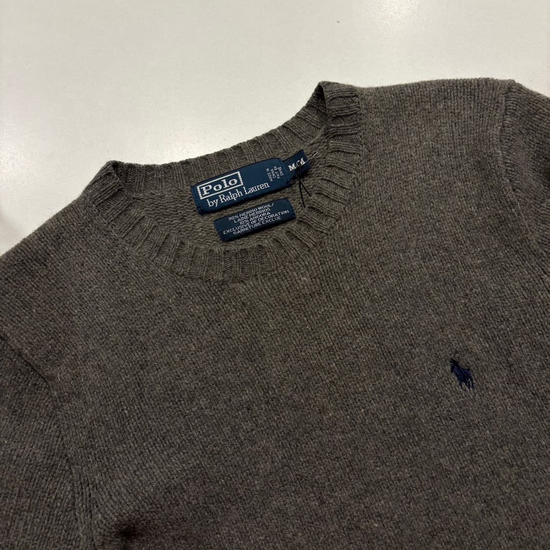[M] 폴로 랄프로렌 브라운 메리노울 니트 스웨터 D73 상품이미지3