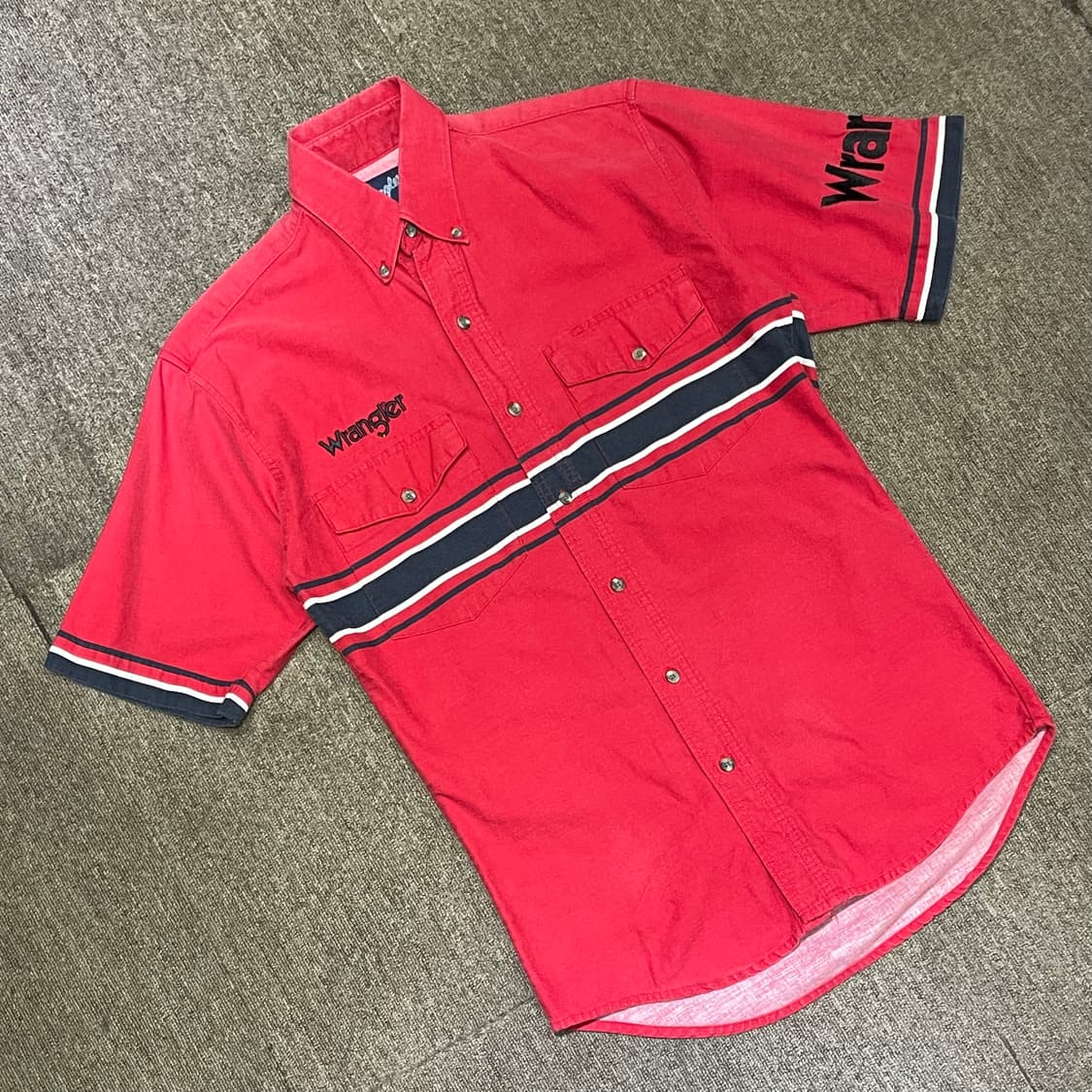 (S) Wrangler 랭글러 웨스턴 반팔 셔츠 상품이미지1