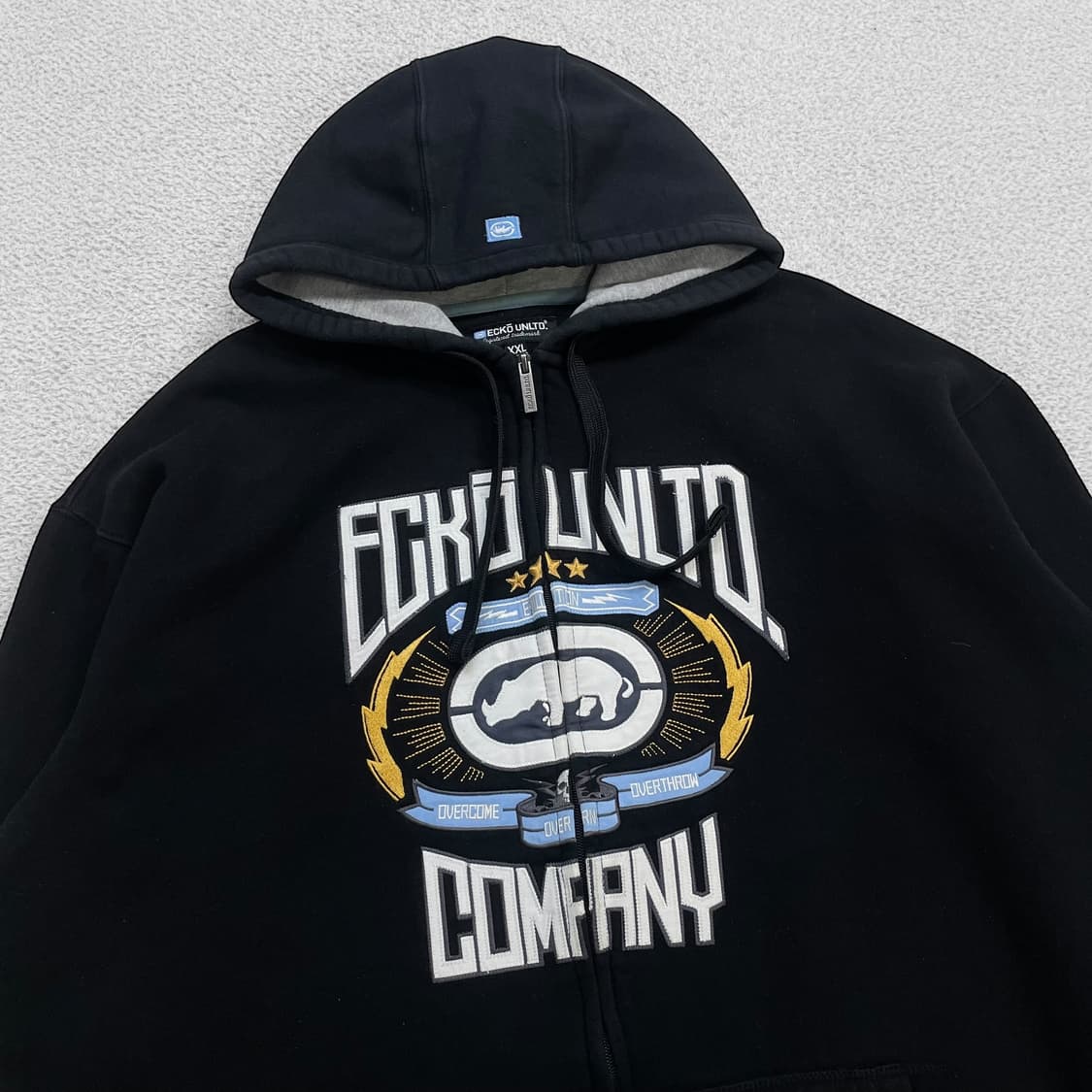 에코 Ecko 언리미티드 스펠 로고 후드집업 블랙 상품이미지2