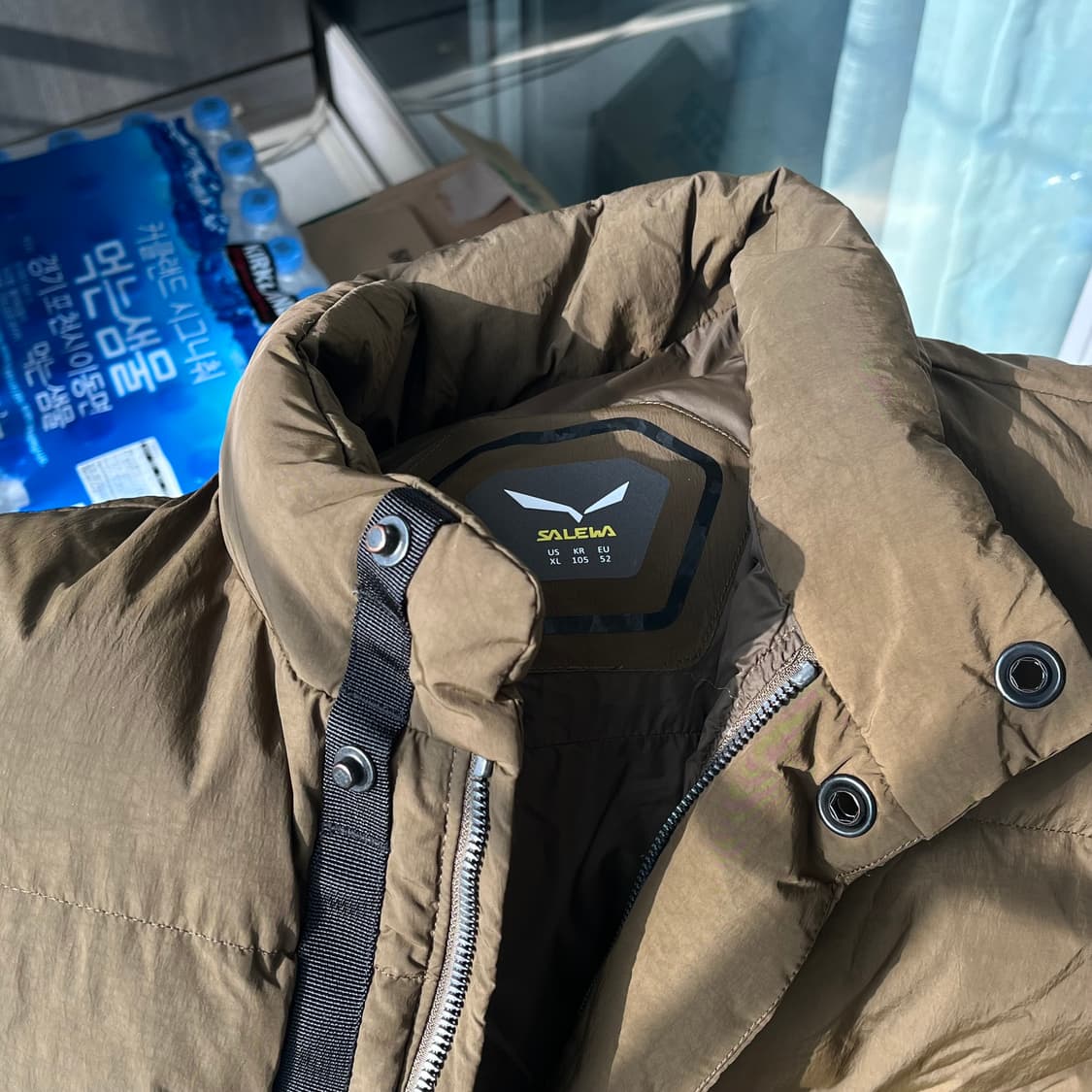 SALEWA 덕다운 베스트 XL 카키브라운 상품이미지6