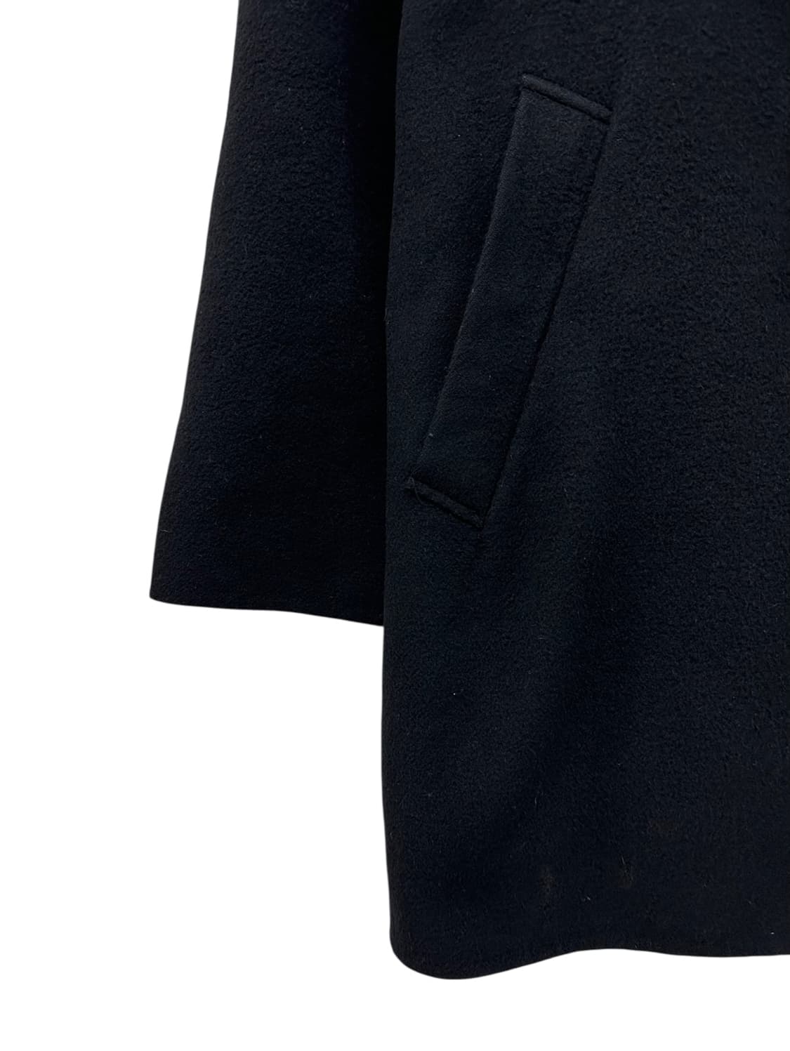 90s YSL 생로랑 울 코트 블랙 (L~XL) 상품이미지5