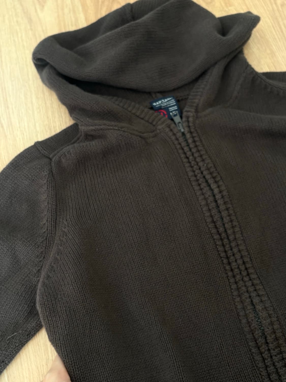 일본 빈티지 니트 후드집업 상품이미지3