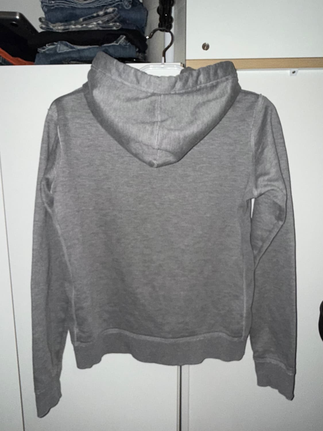 아베크롬비 2000s 그레이 더블지퍼 후드집업 S 상품이미지2