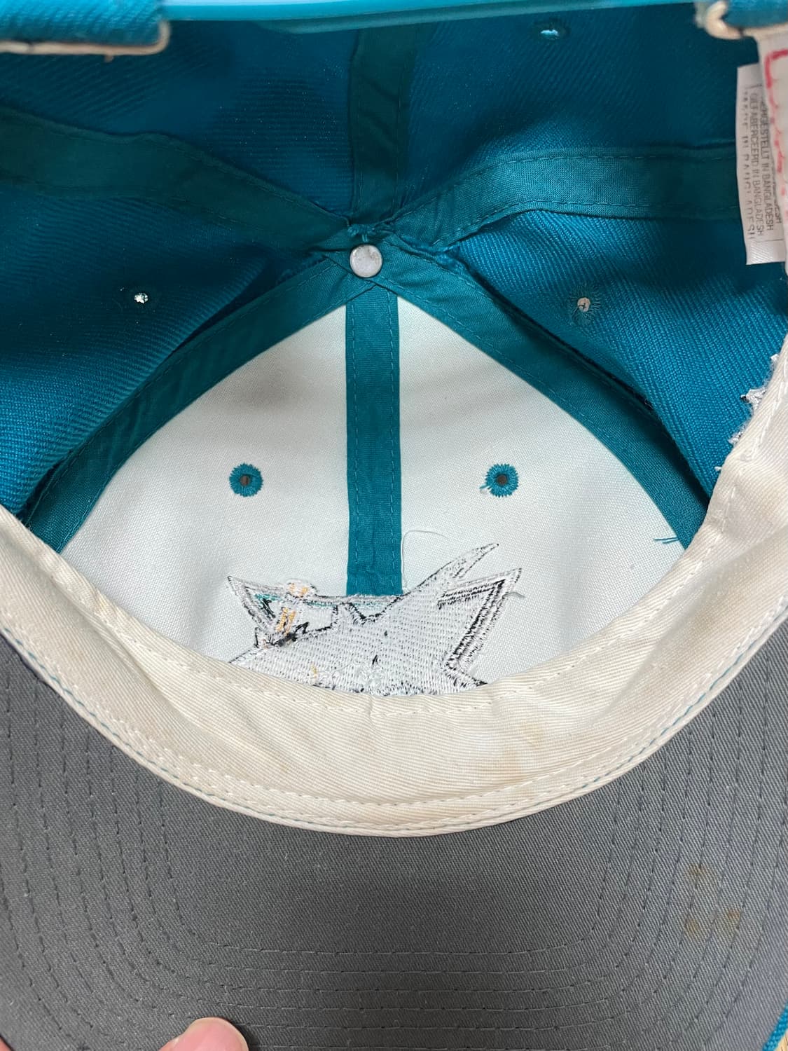 택포) 국내 유일 90s USA 빈티지 산호세 샤크스 NHL 모자 상품이미지3