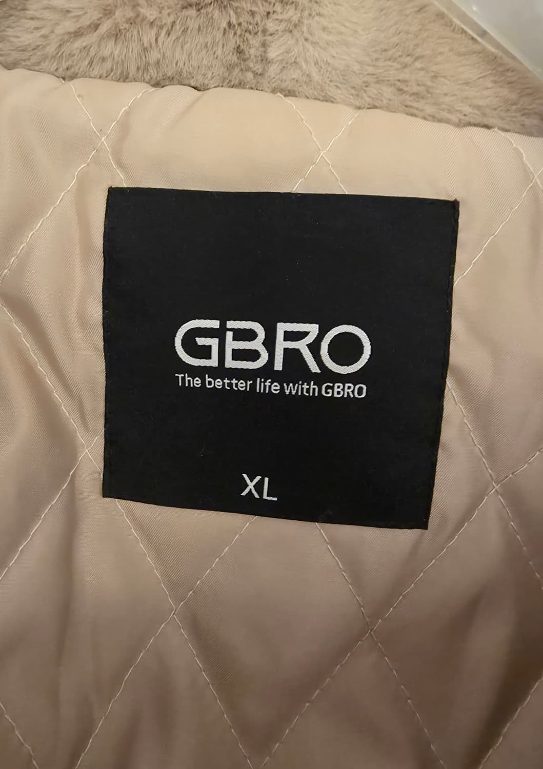 짐브로 프리미엄 퍼 후드 패딩 베이지 xl 110 상품이미지6