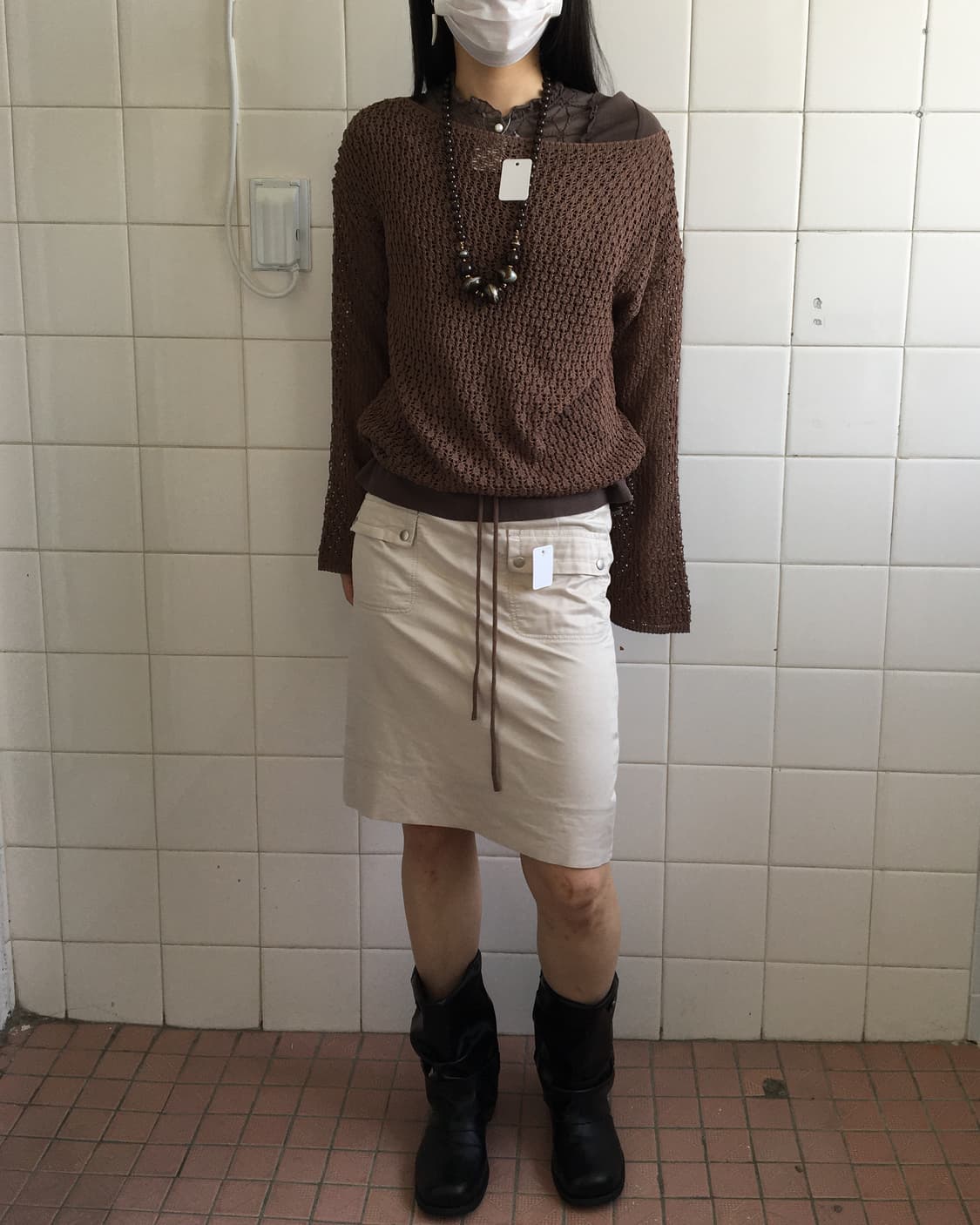String point crochet knit 상품이미지5