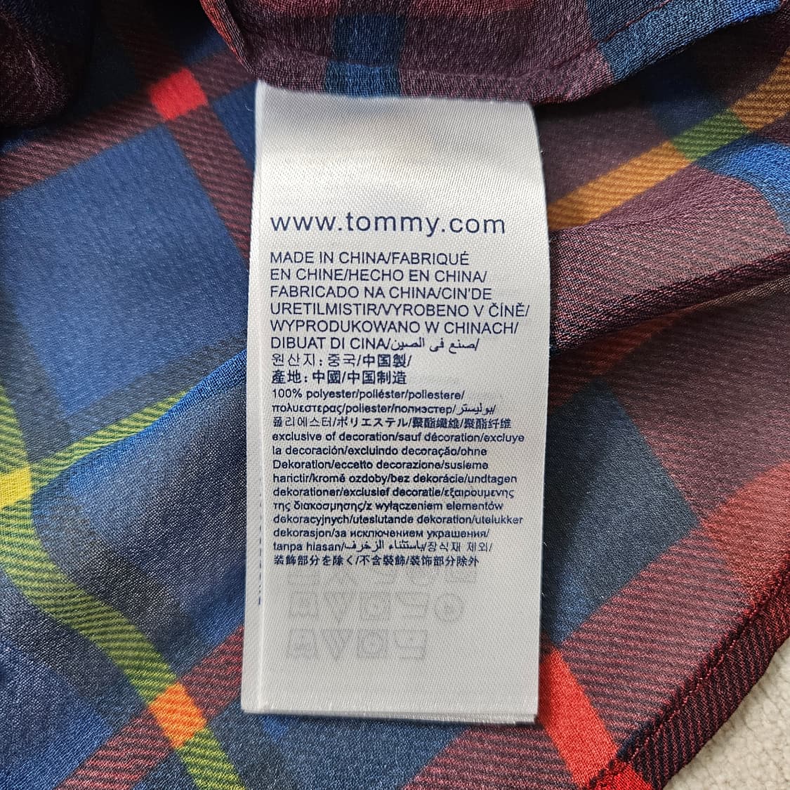 4 타미힐피거 여성 체크패턴 긴팔 셔츠 0313Y 상품이미지4