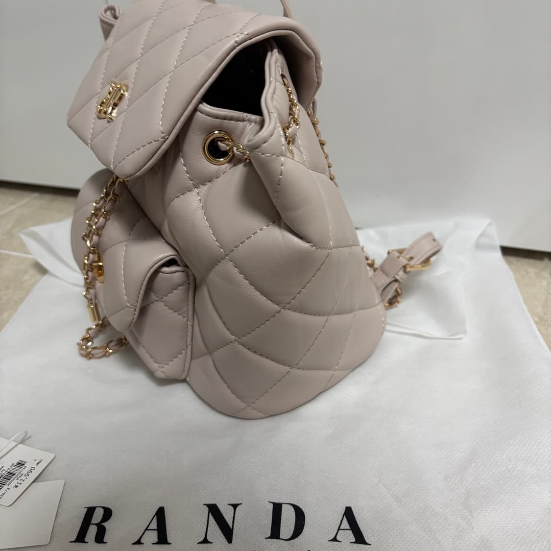 란다 Randa 체인 퀄팅 백팩 가방 일녀 상품이미지10