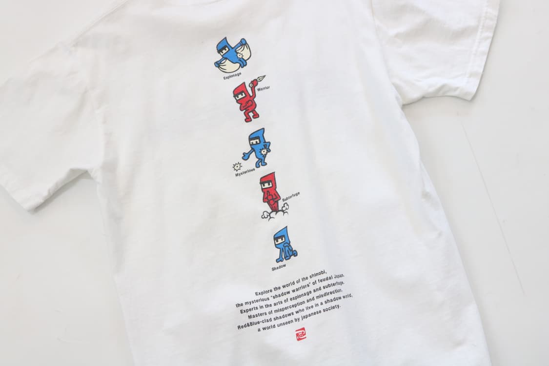 Laundry 런드리 빈티지 Shinobi 닌자 그래픽 화이트 티셔츠 S 상품이미지3