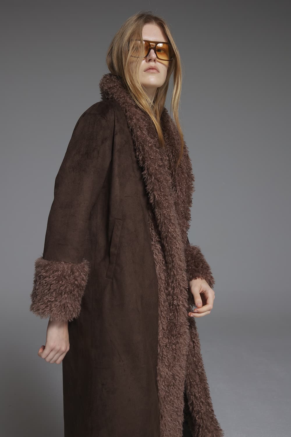 Jijivisha 지지비샤 퍼 무스탕 코트 상품이미지3