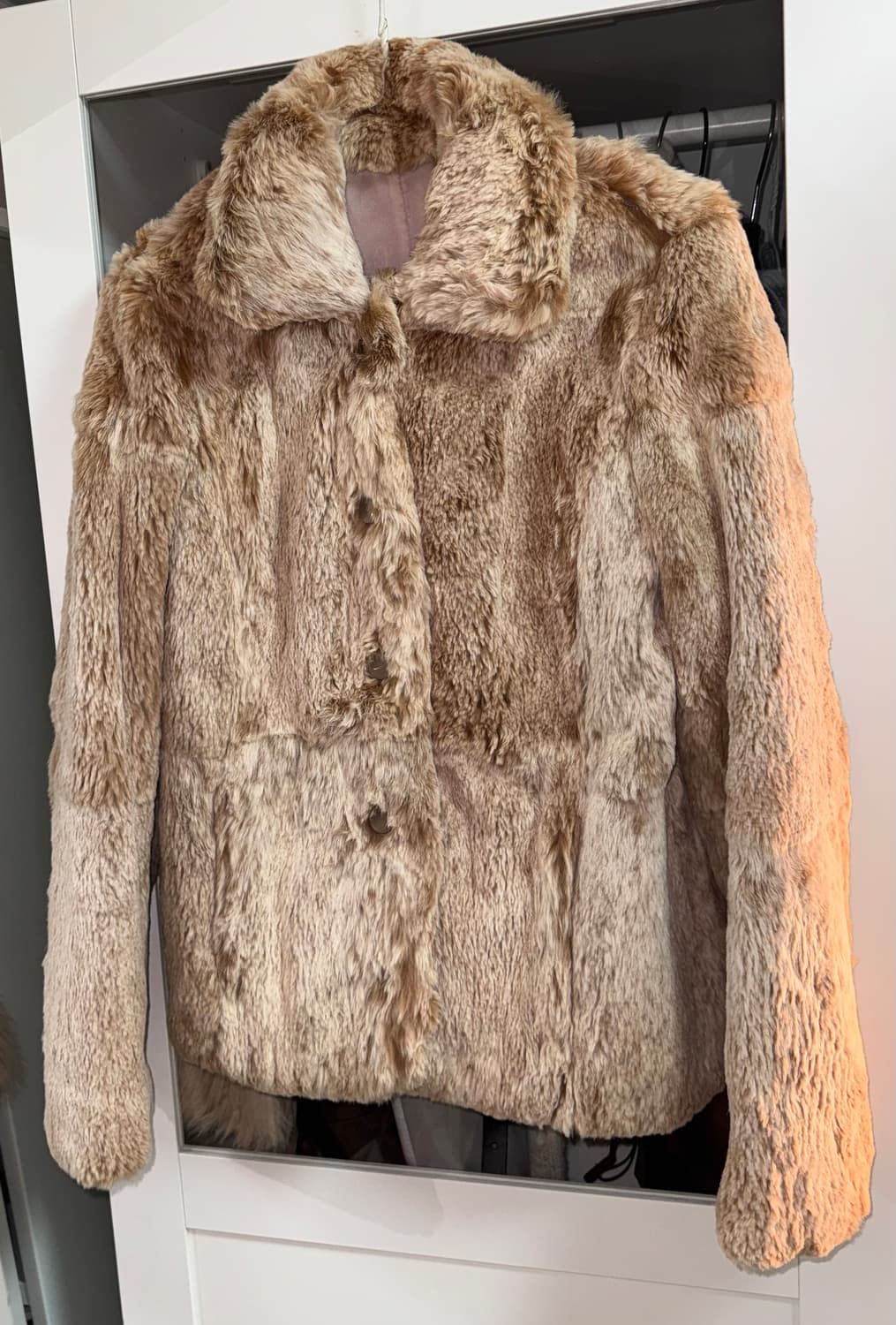 vintage Rabbit Fur Jacket -Beige  상품이미지1