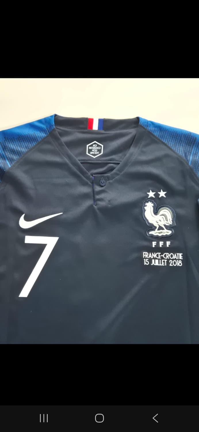 2018 월드컵 프랑스 그리즈만 국대 긴팔유니폼 L사이즈 상품이미지3