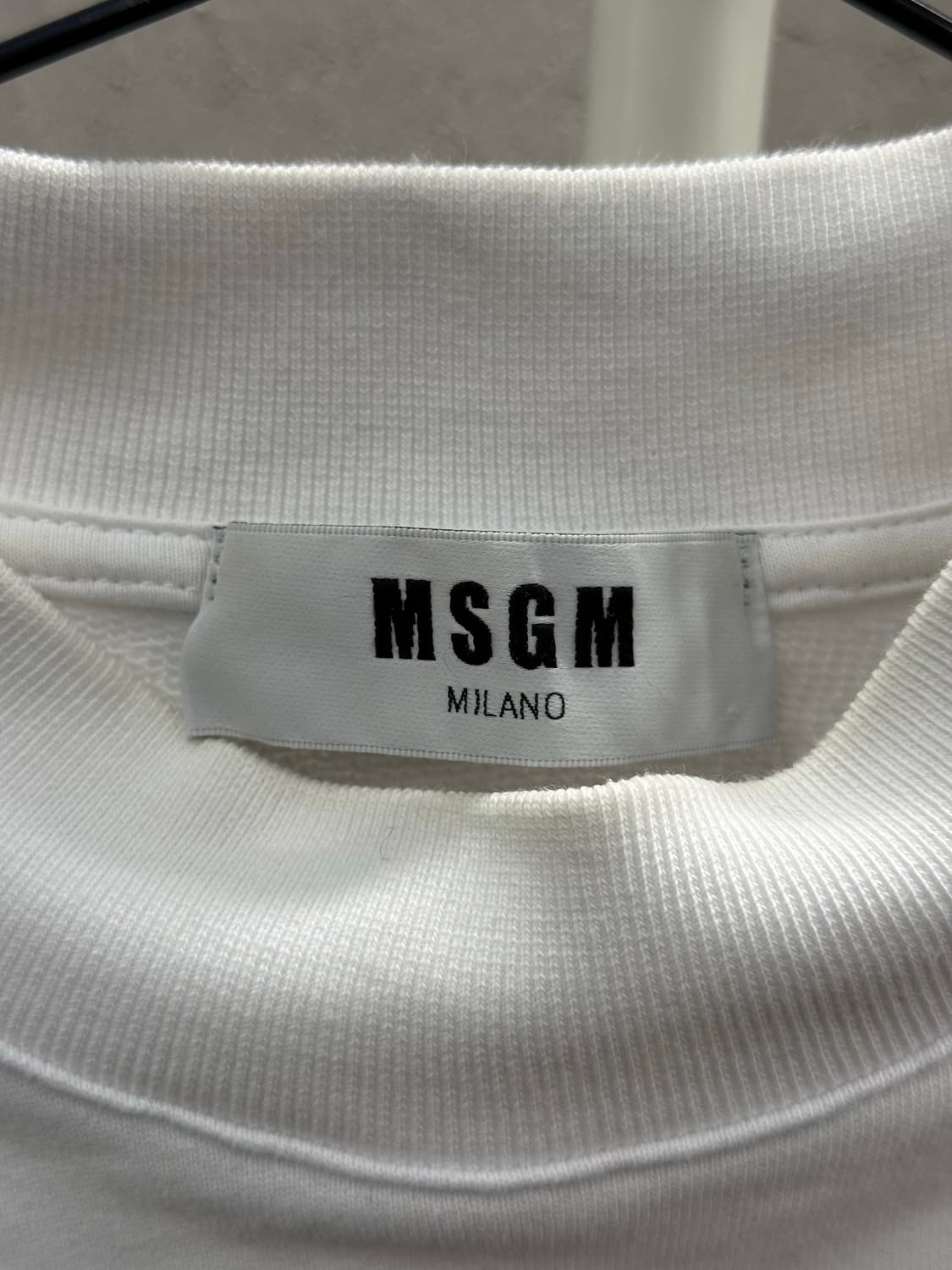 MSGM 화이트 크롭 맨투맨 XS 상품이미지3