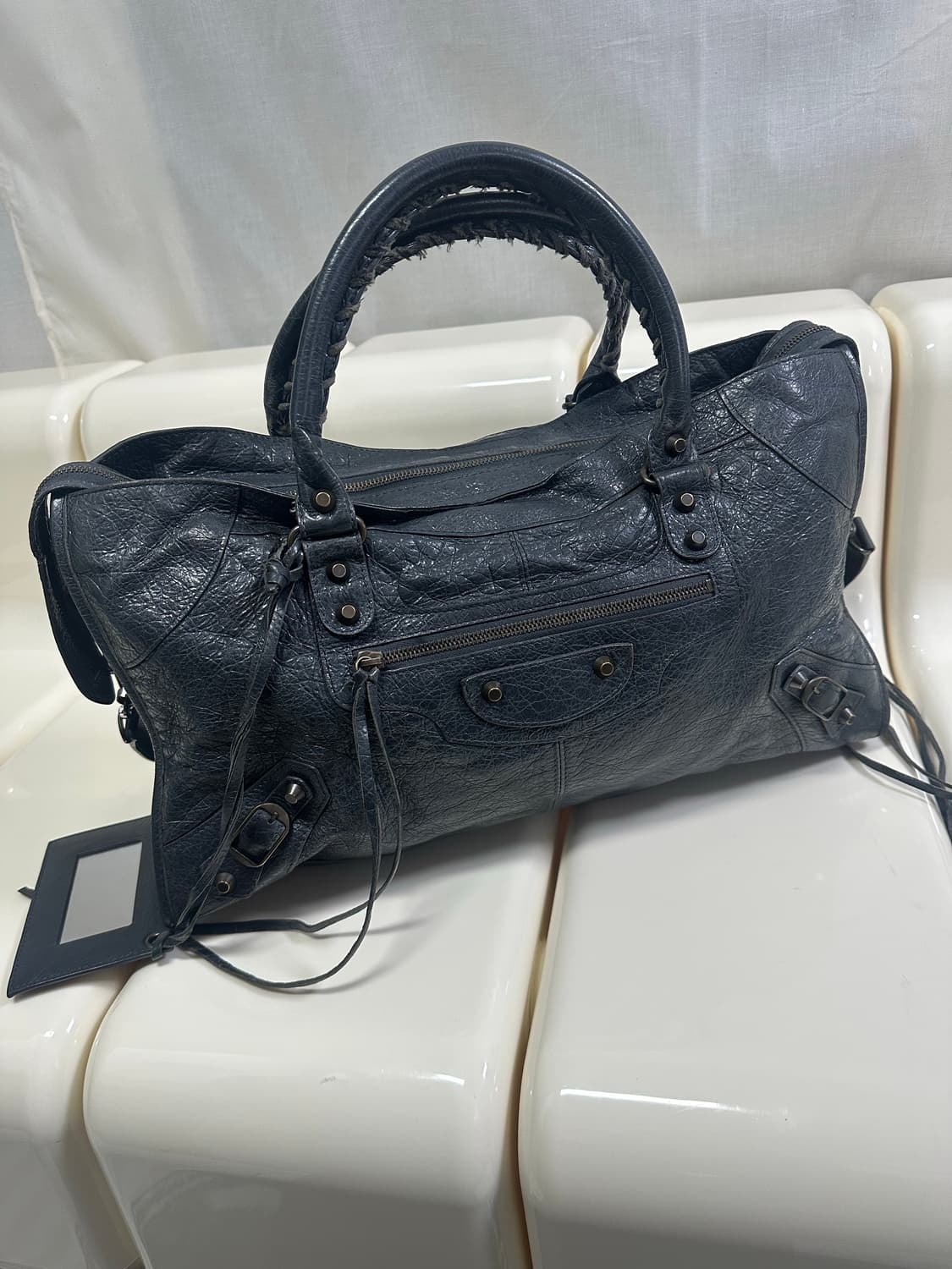 [A 정품] 발렌시아가 시티 모터백 파트타임 그레이 상품이미지7