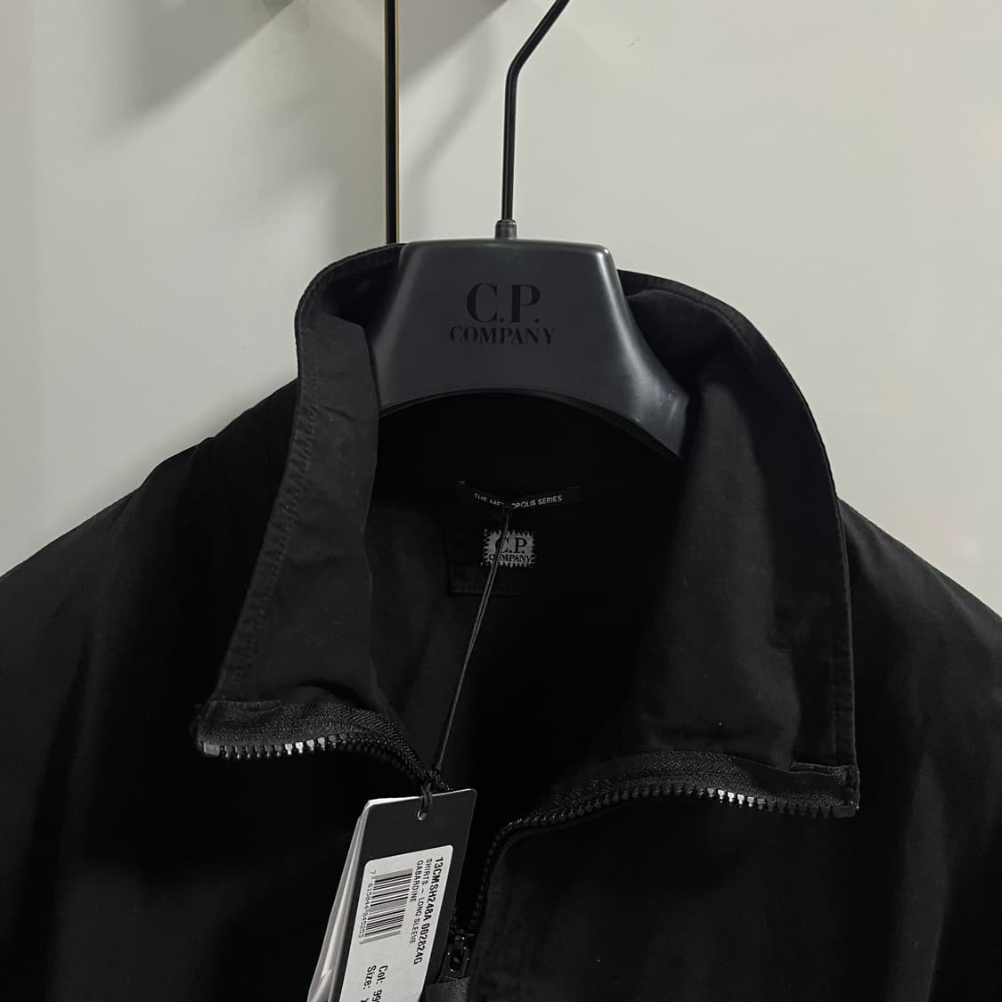 새상품(XL)씨피컴퍼니 CP컴퍼니 렌즈 와펜 셔츠 자켓 블랙 상품이미지3