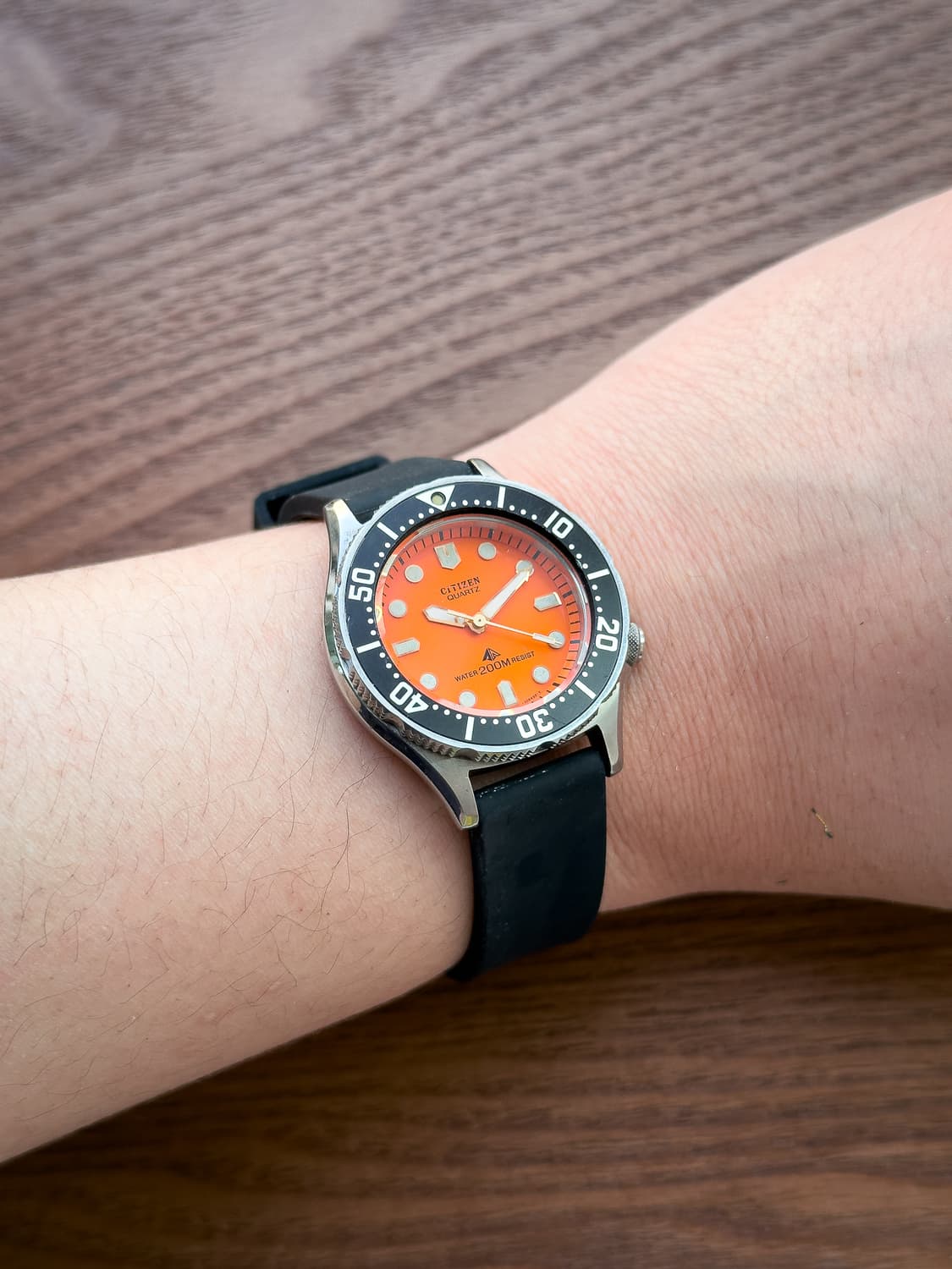 시티즌 오렌지 다이버 - 20기압 방수 빈티지 쿼츠 상품이미지3