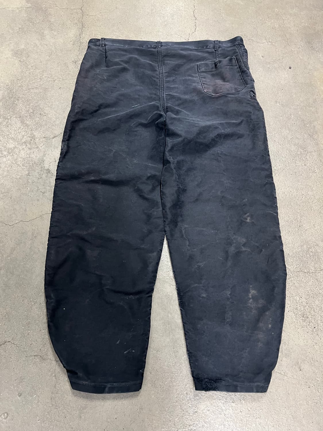 OLD EURO BLACK MOLESKIN 빈티지블랙몰스킨워크팬츠 상품이미지9