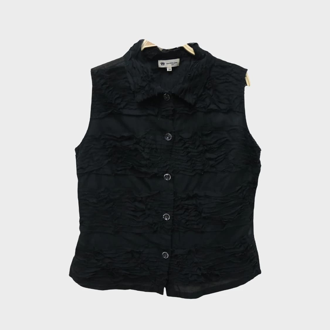 MACHIKO JINTO 코튼 프릴 나시 셔츠 65361 상품이미지1