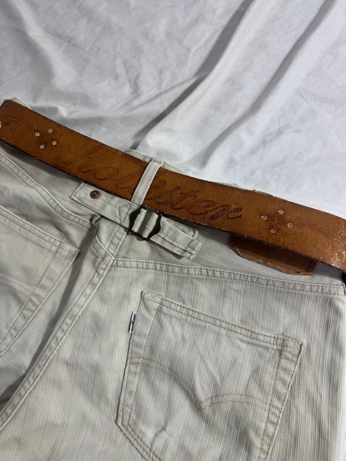 홀리스터 플라워 패턴 레더 벨트 히피 웨스턴 보호 시크 상품이미지3