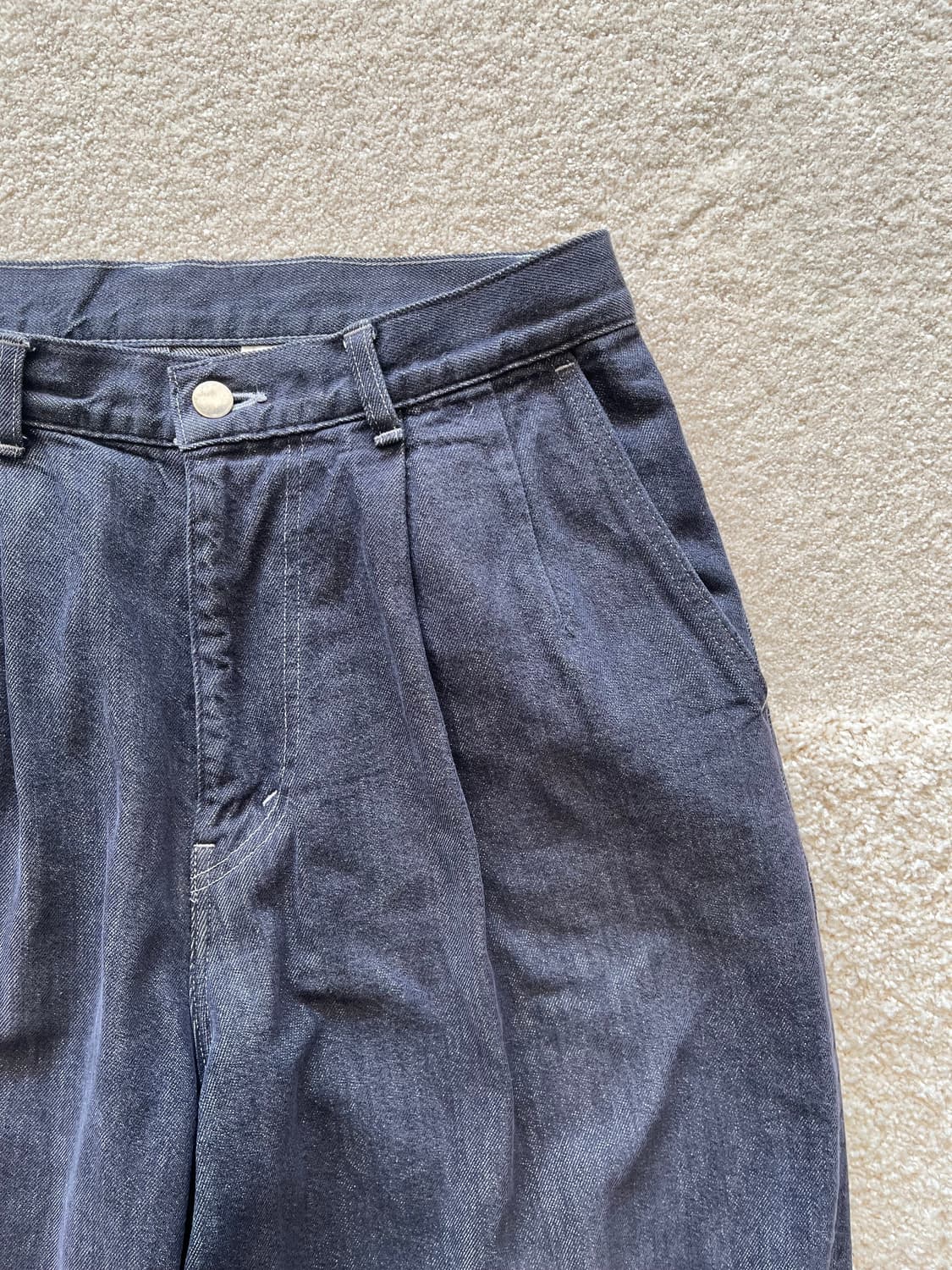 그라프페이퍼 투턱 데님 (31-32) 상품이미지5