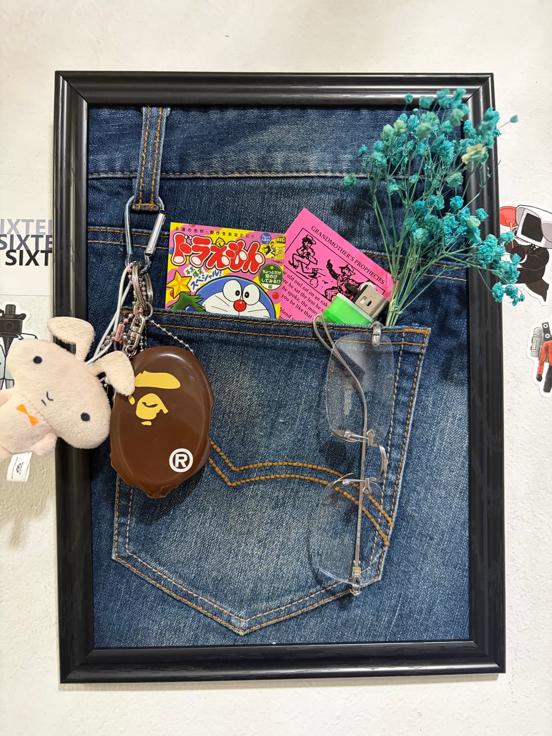 핸드메이드 데님 감성 액자 상품이미지2