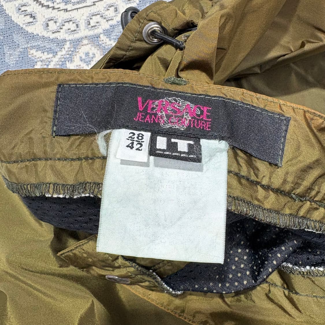 Versace Jeans Couture 올리브 그린 미디 스커트 상품이미지7