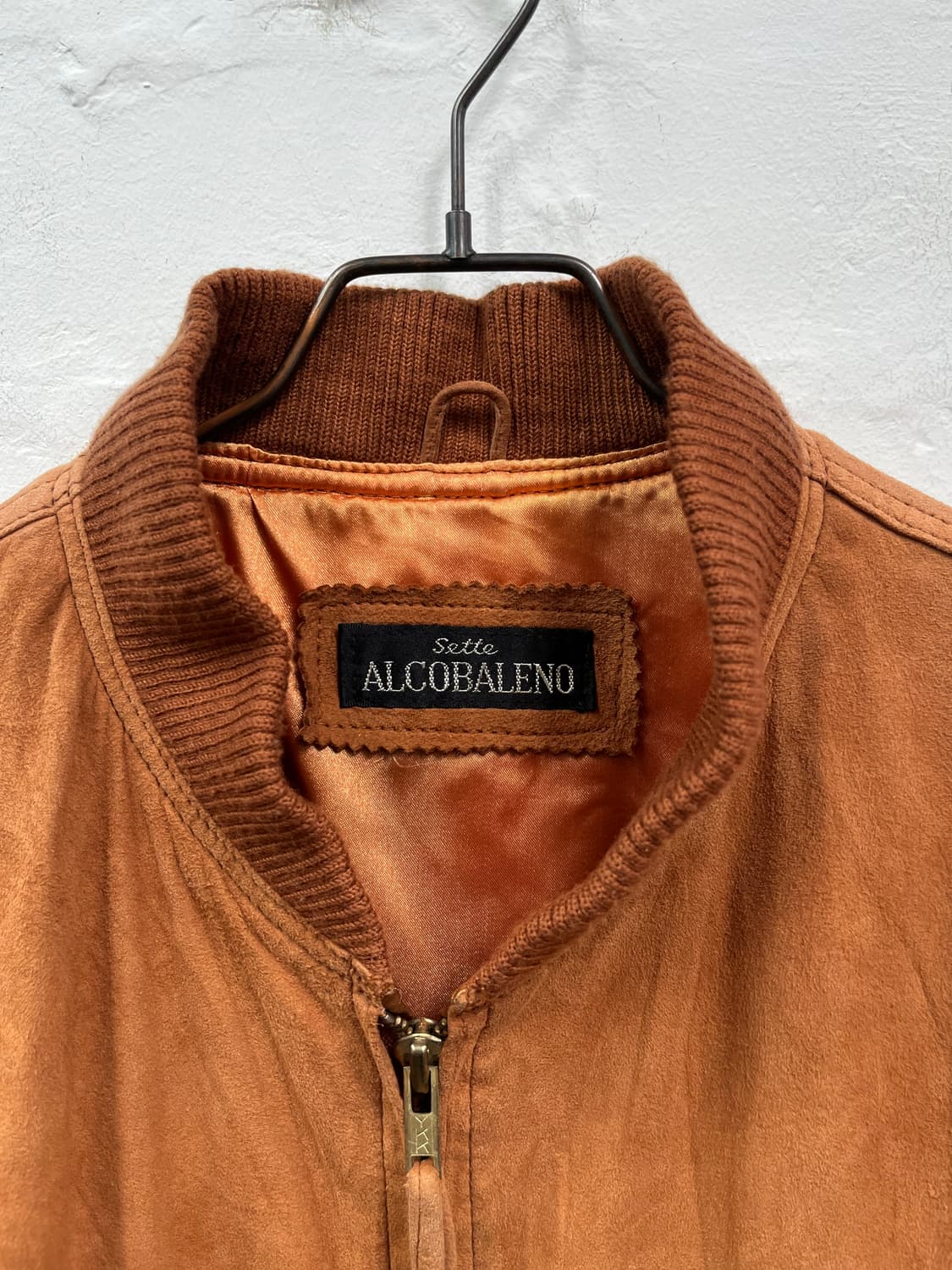 Alcobaleno 브라운 램스킨 스웨이드 가죽자켓 상품이미지2