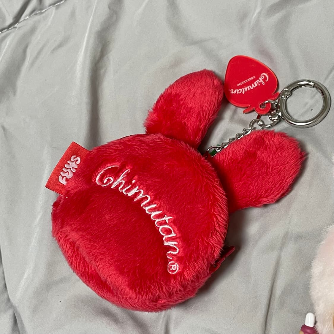 몬치치 치무탄 한정 딸기 캐릭터 파우치 키링 인형 상품이미지4