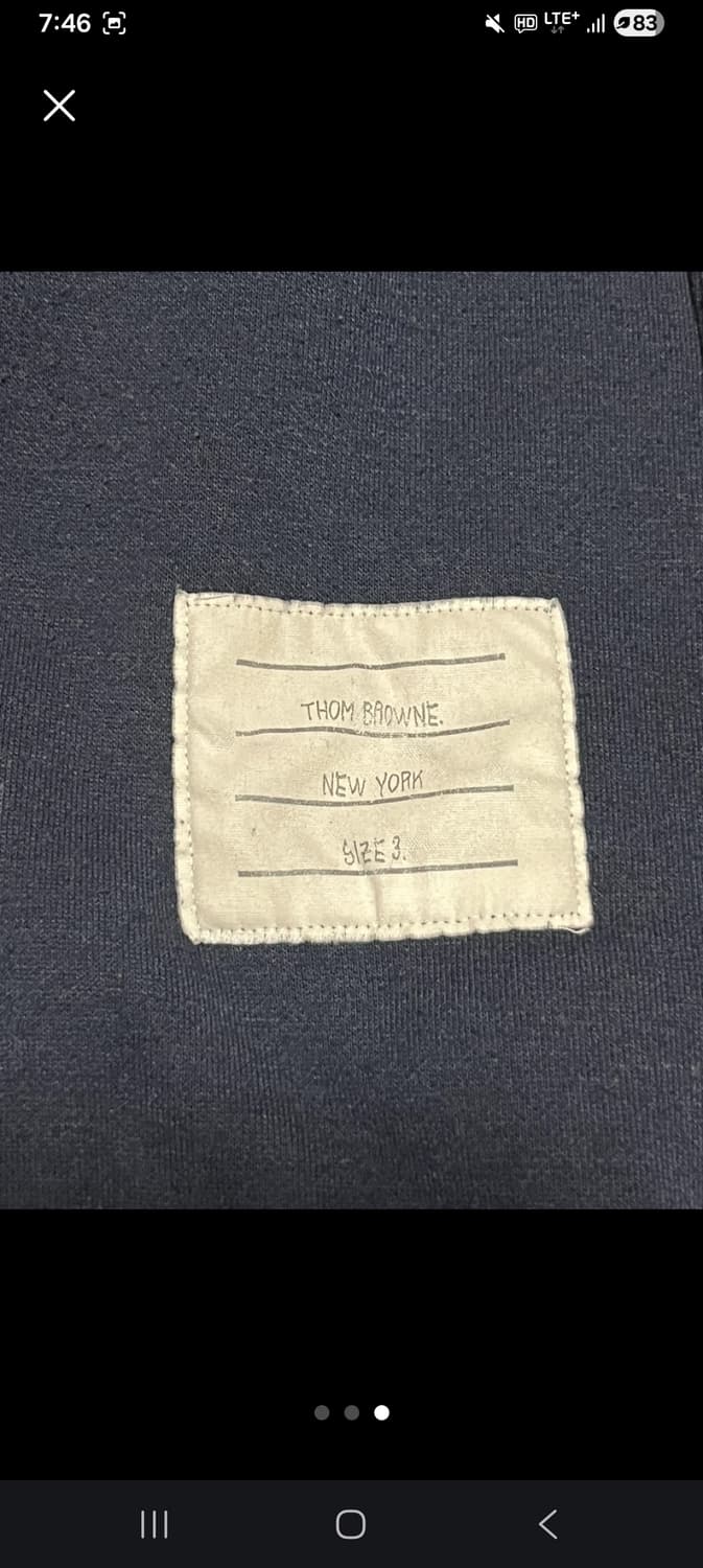 톰브라운 사선완장 맨투맨 네이비 3사이즈 상품이미지3