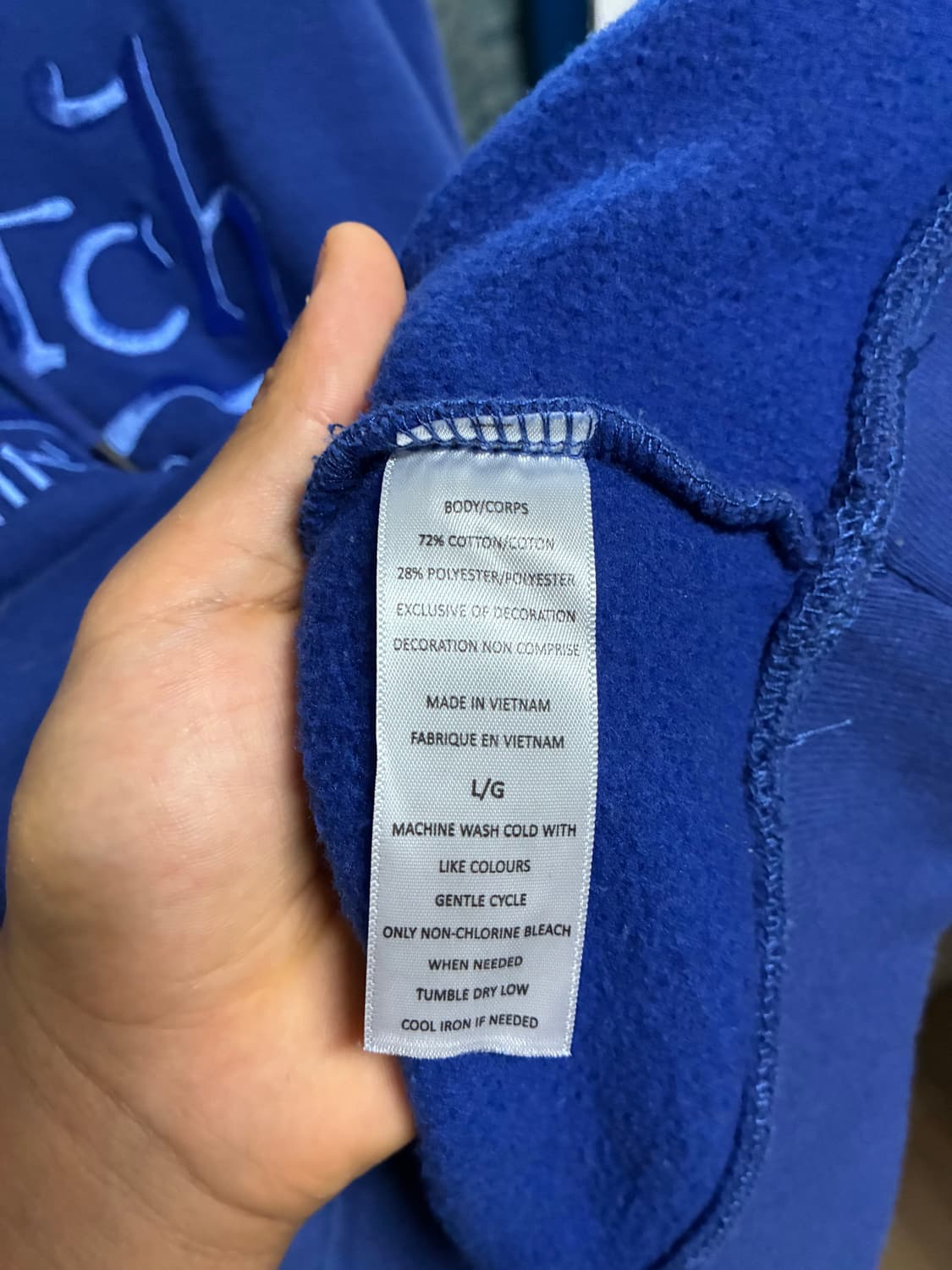 [새상품] 본더치 기모 후드티 L/100 상품이미지6