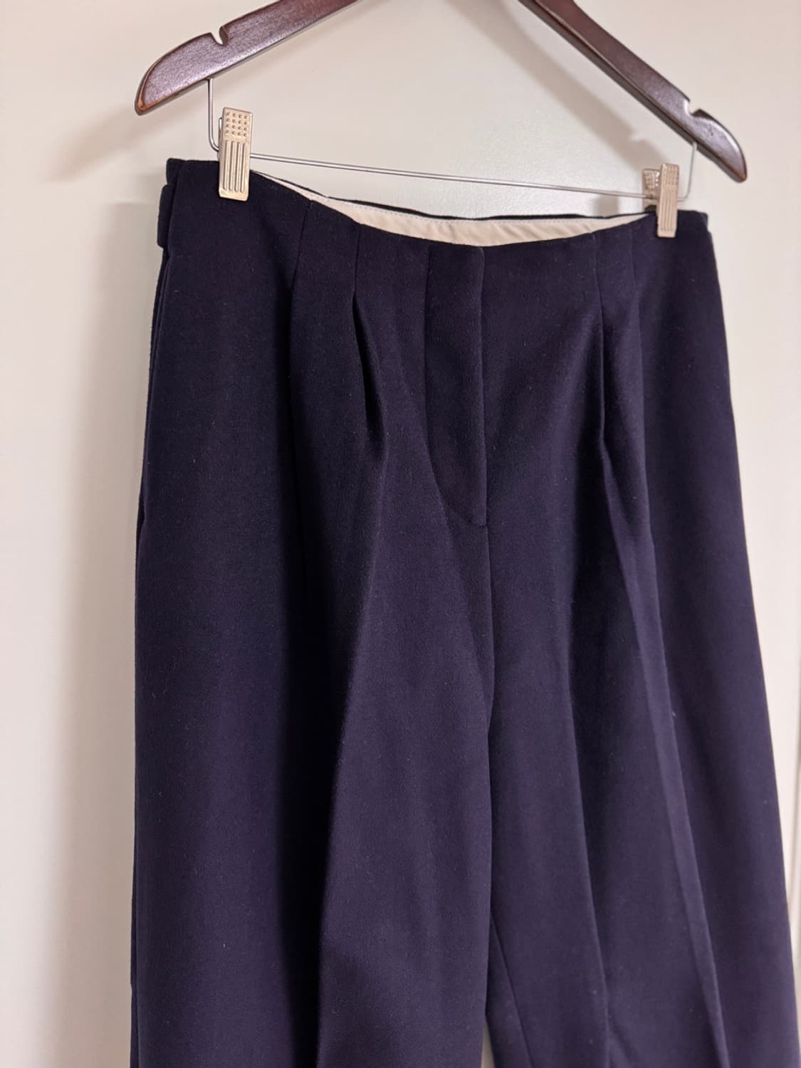 ACNE STUDIOS 와이드핏 울팬츠 네이비 상품이미지2