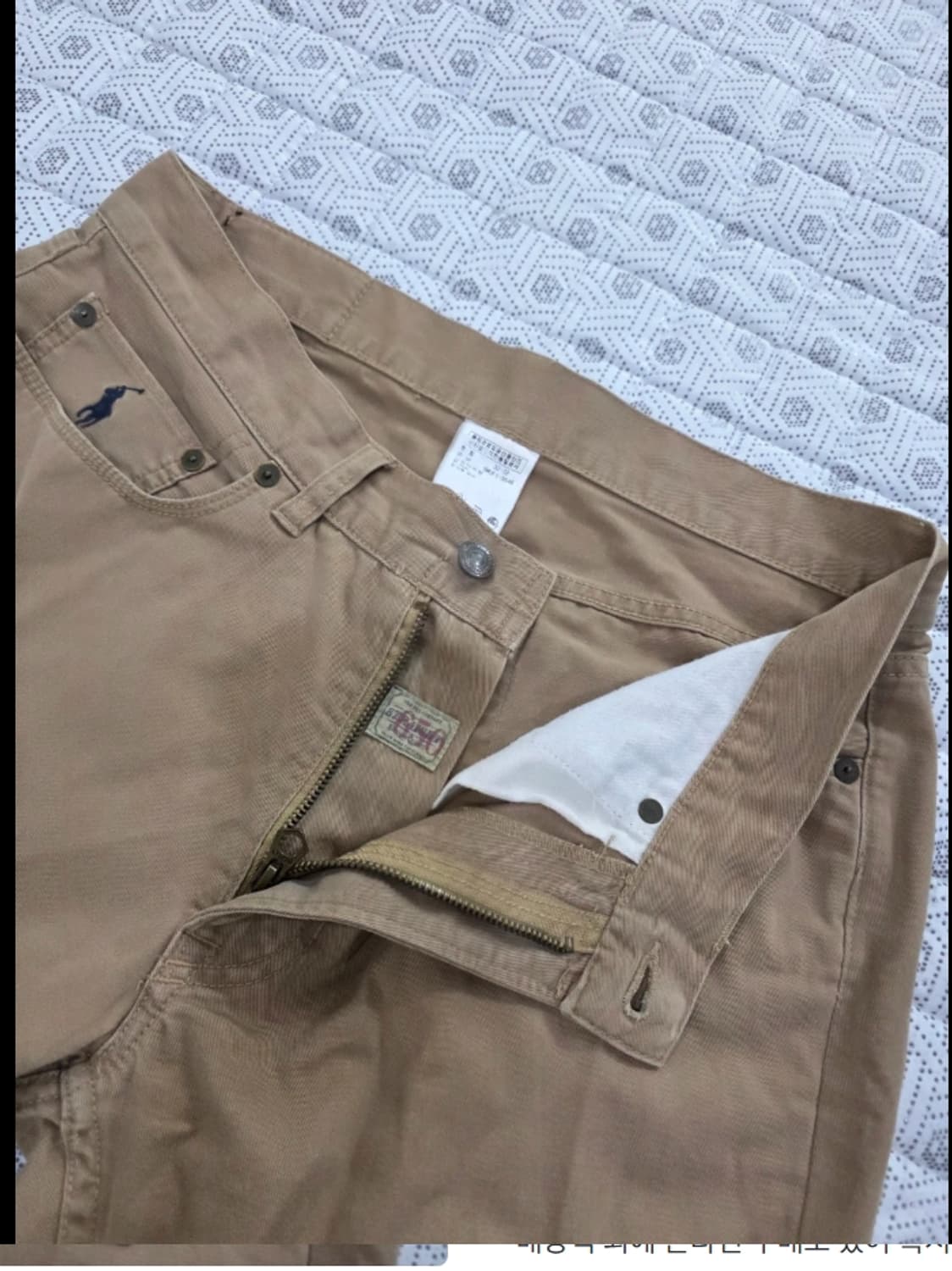 폴로 남성 면바지 32/32 베이지 상품이미지2