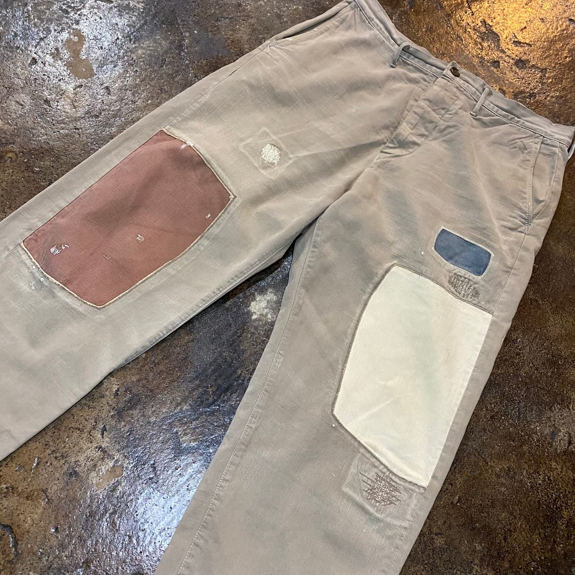 (XL) 캐피탈 패치워크 팬츠 상품이미지2