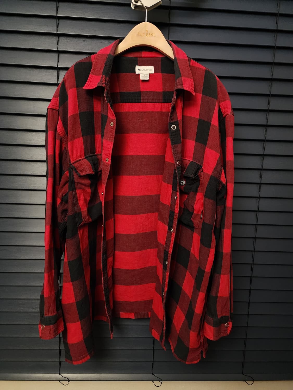컨버스 체크 남방 2XL 상품이미지2