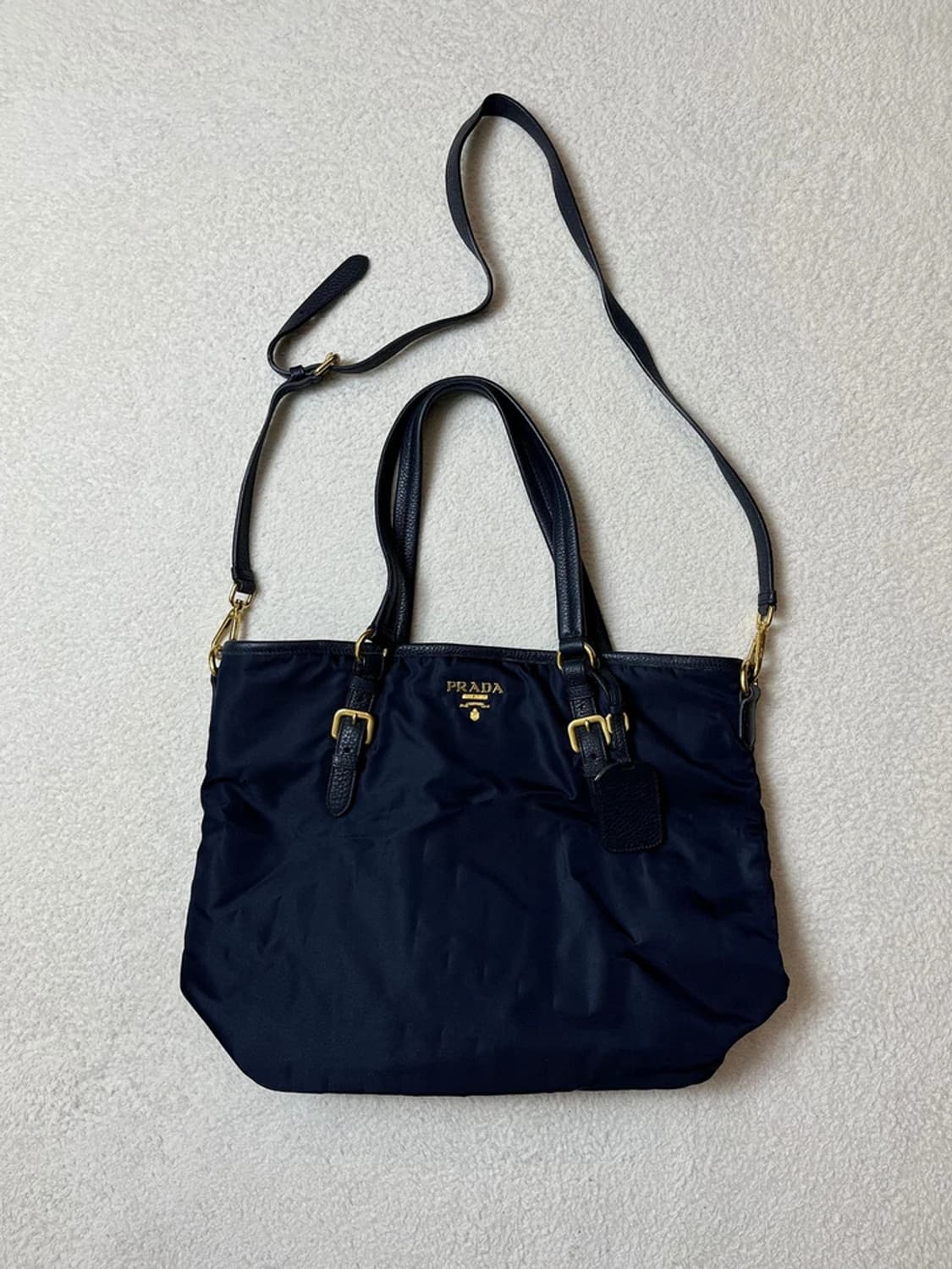 프라다 PRADA 테수토 가죽 트리밍 투웨이 토트백 A1660 상품이미지1
