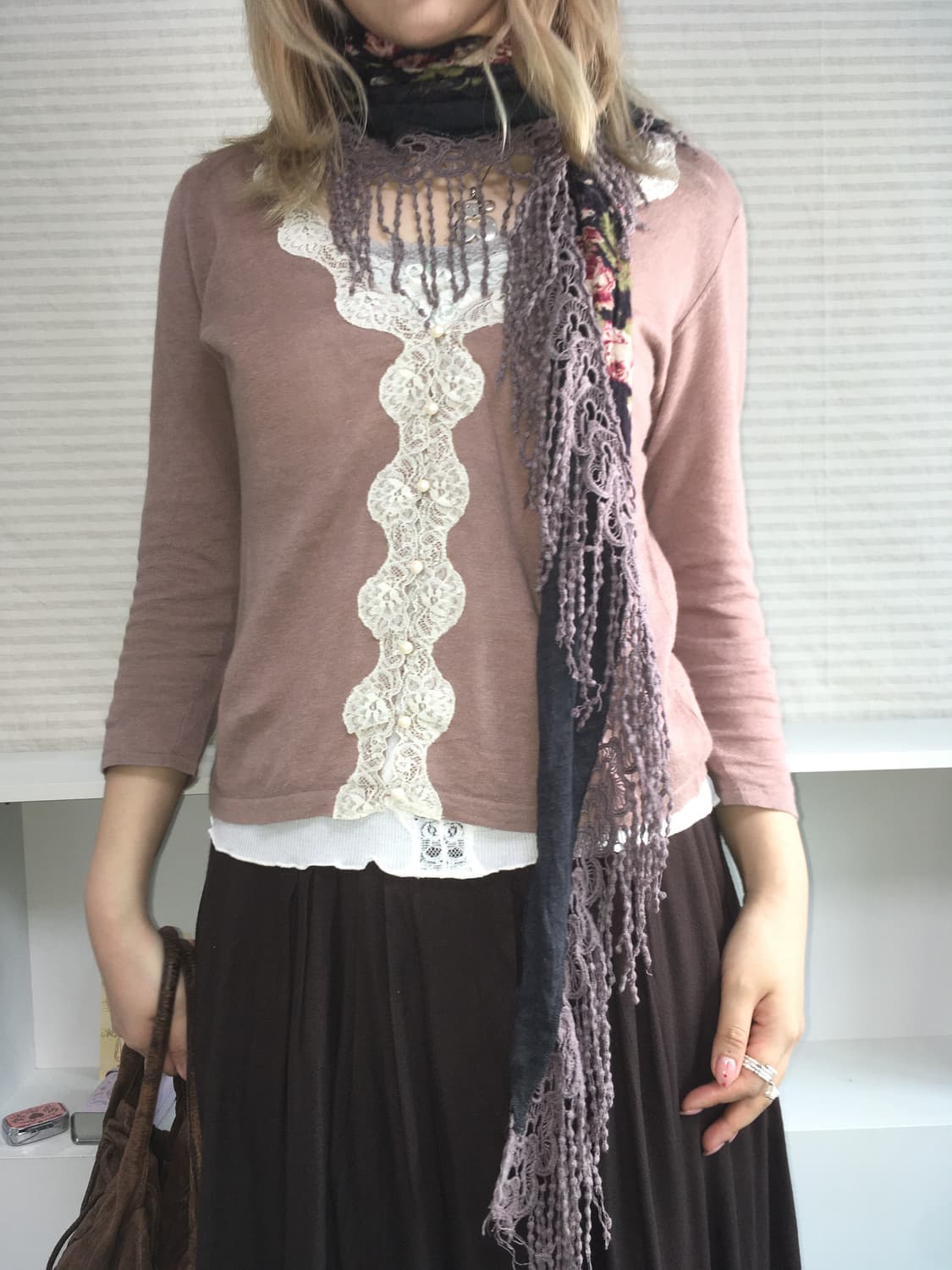 jpn vintage rose pink lace pearl cd 상품이미지3