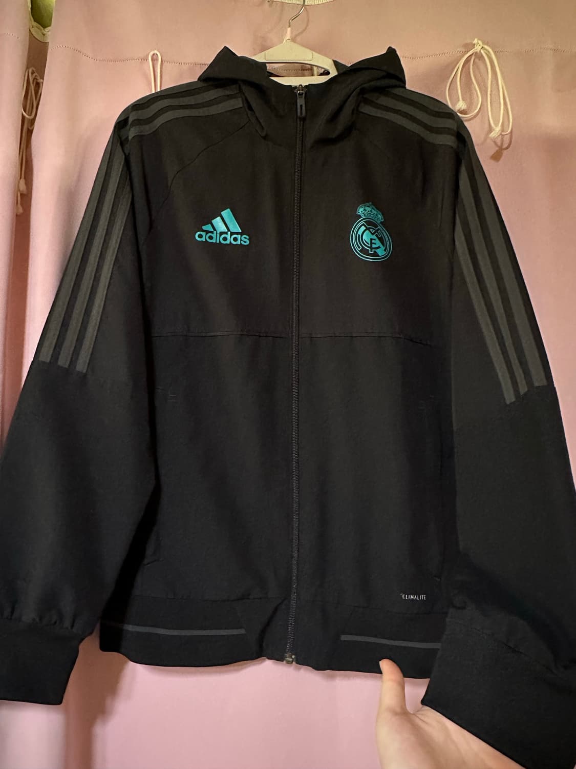 아디다스 레알마드리드 후드 바람막이 아디다스대장 집업 축구 상품이미지3