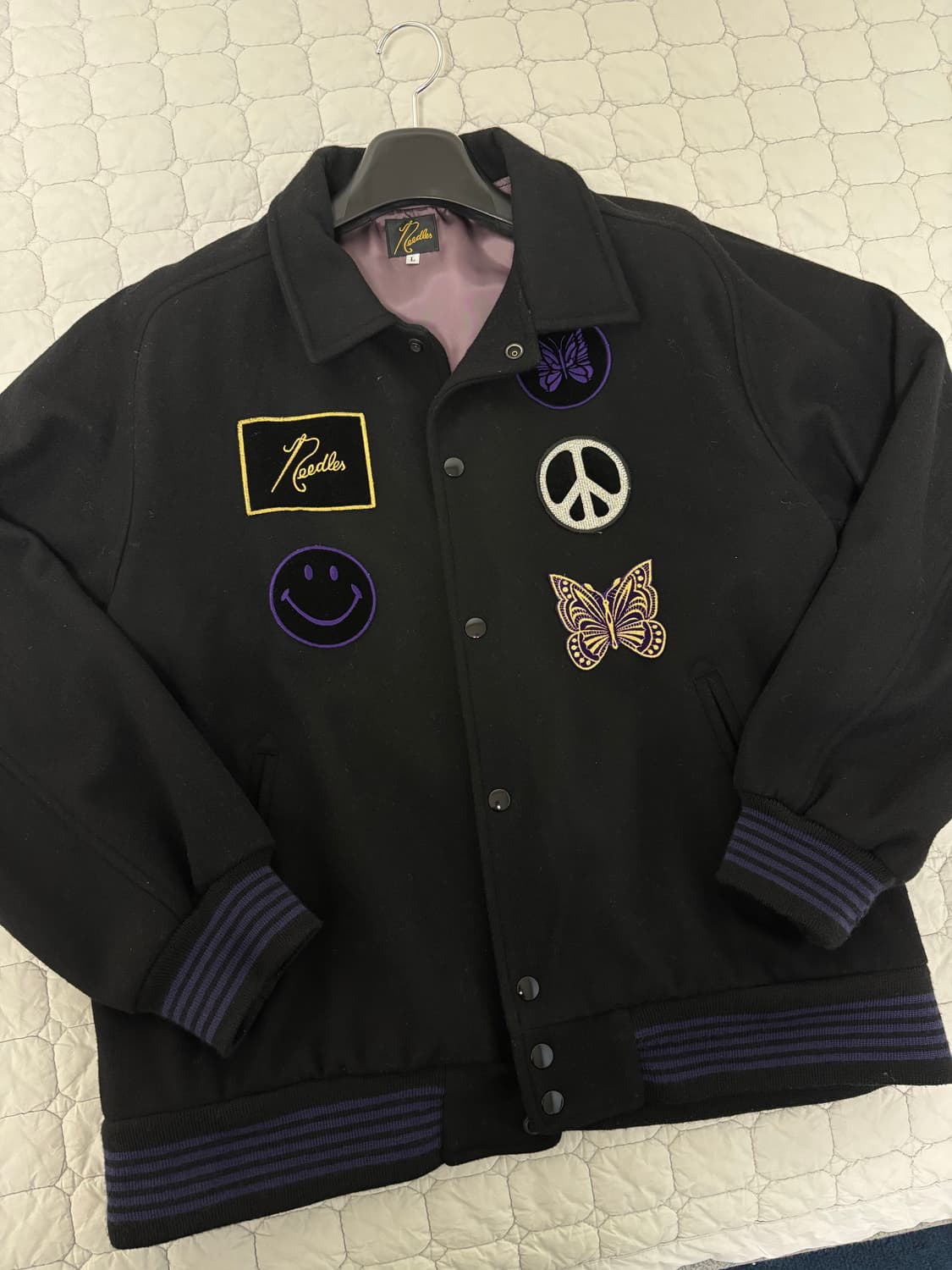 [L] Needles 니들스 x 스튜디오스 별주 바시티 블랙 상품이미지3