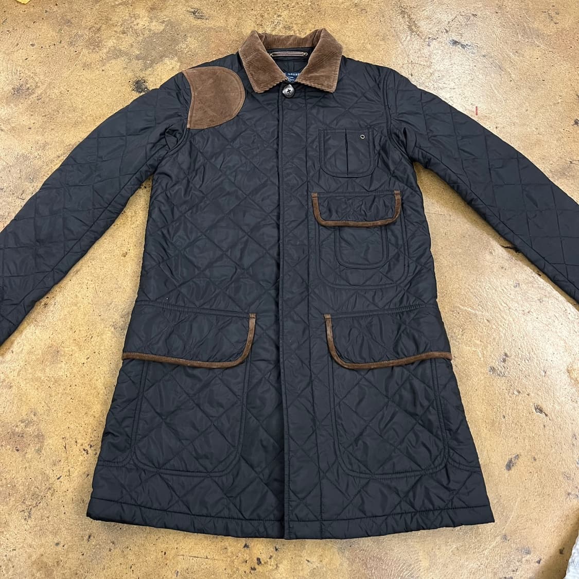 [정품/M] 폴로 랄프로렌 퀼팅 자켓 블랙 코듀로이 b10 상품이미지3