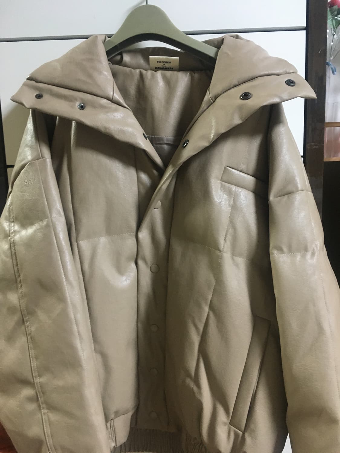 제너럴 아이디어 316 스탠다드 레더 패딩 상품이미지2